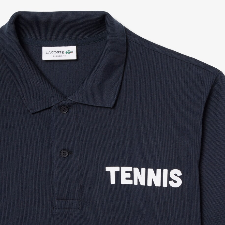 Classic Fit Printed Petit Piqu&eacute; Polo Shirt image number 4