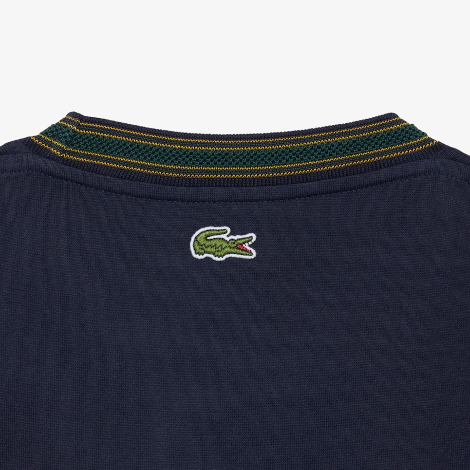 French Made Badge Accent Striped T-shirt image number 5