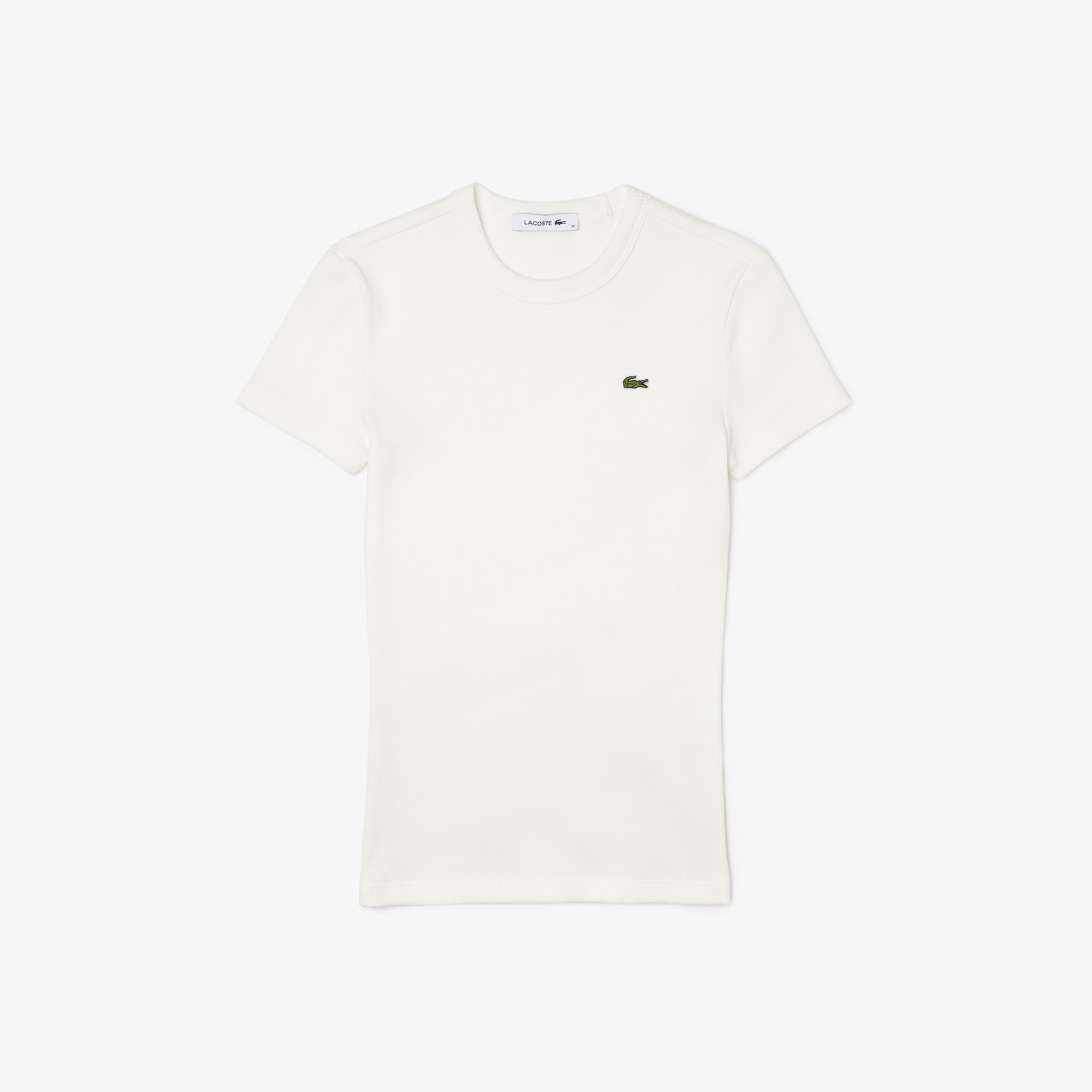 Slim Fit Ribbed Cotton T-shirt image number 3