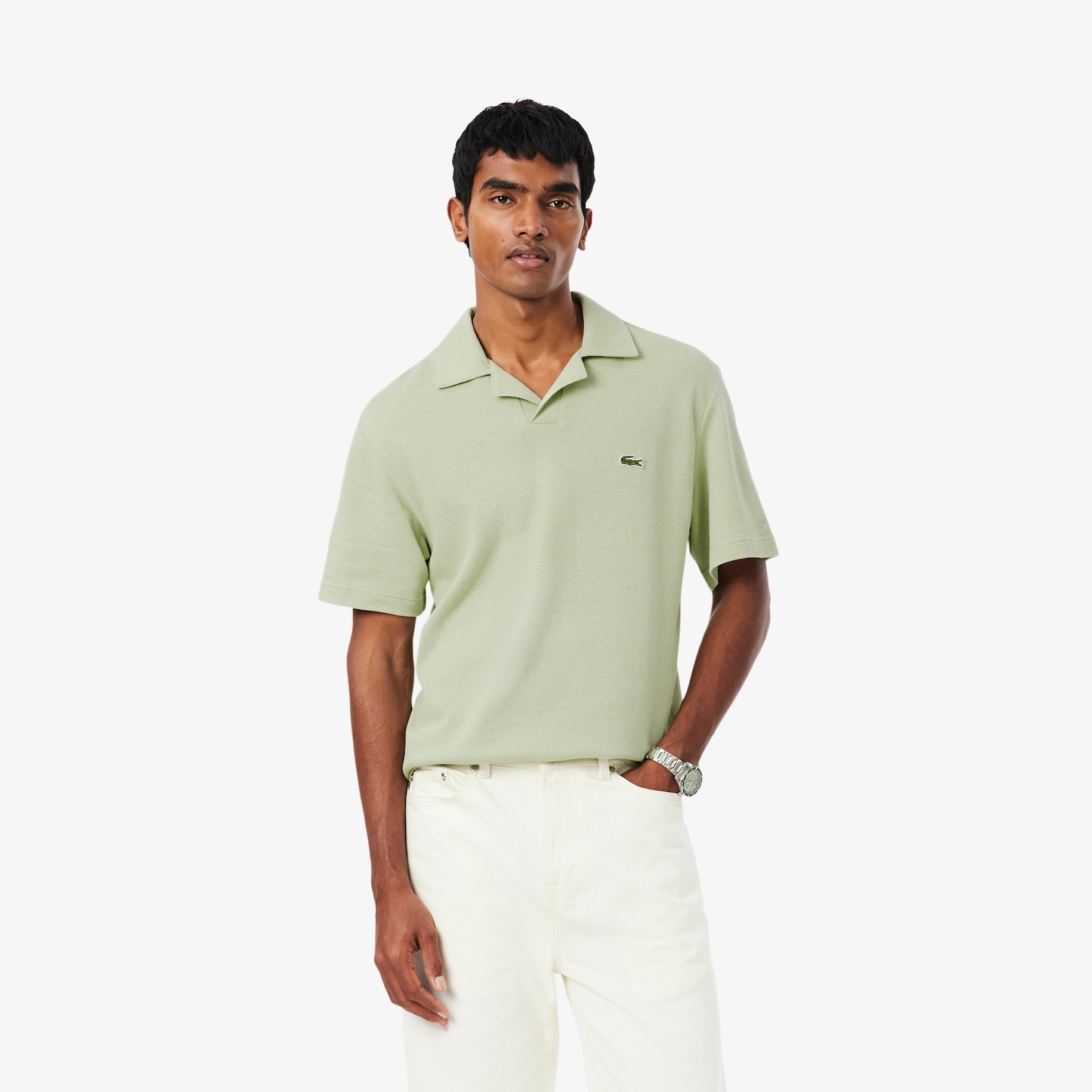 Classic Fit Cotton-Linen Polo Shirt image number 0