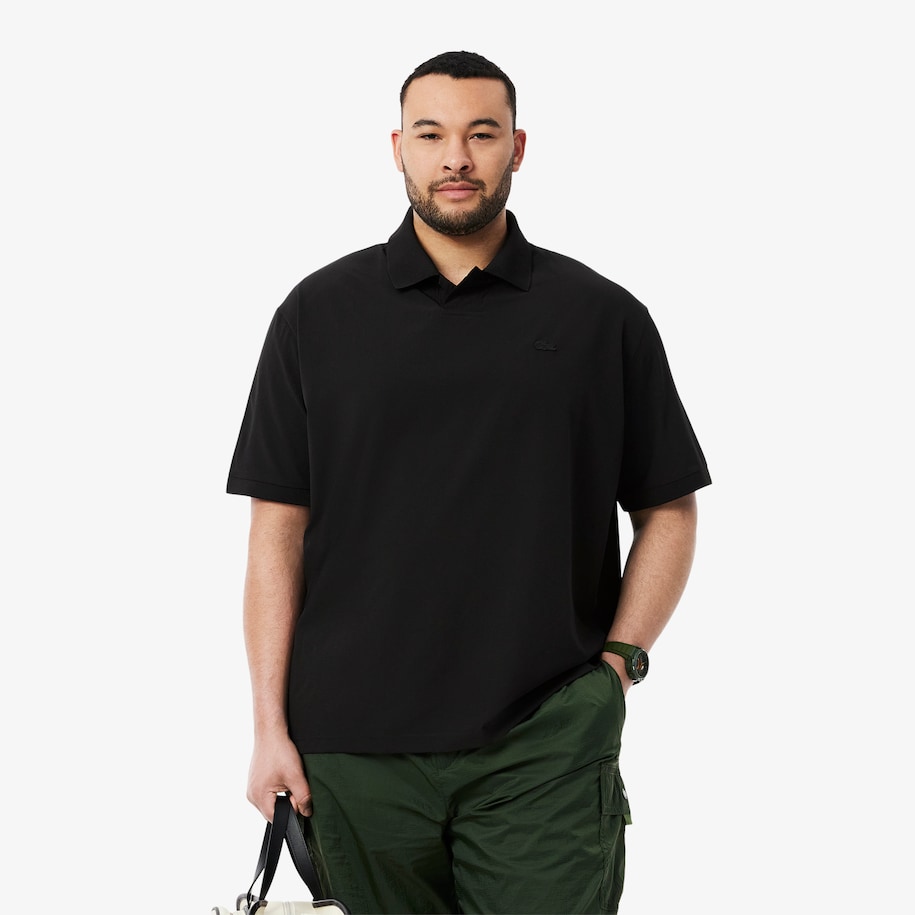 Loose Fit Mesh Polo Shirt image number 6