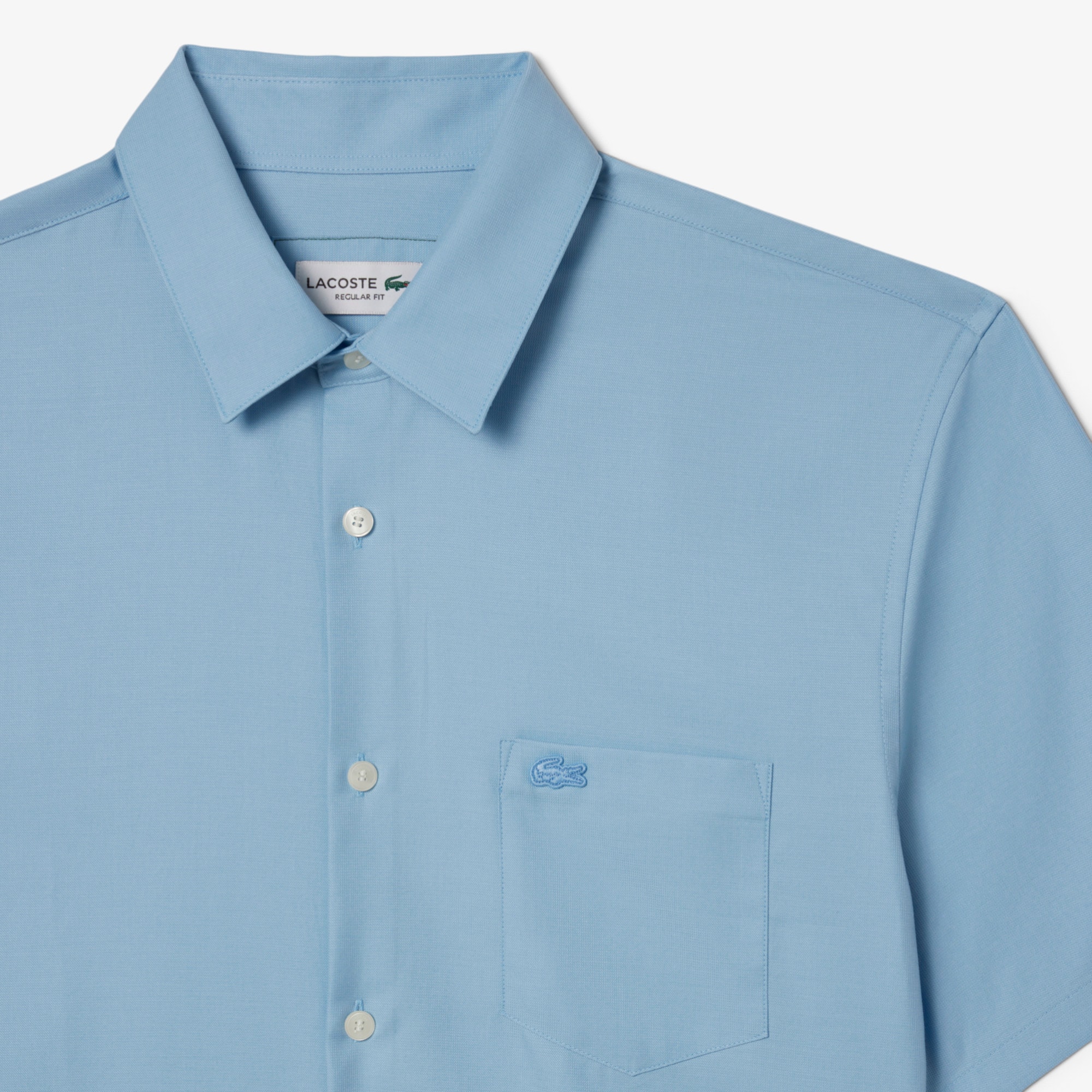 Men's Regular Fit Solid Cotton Shirt image number 5