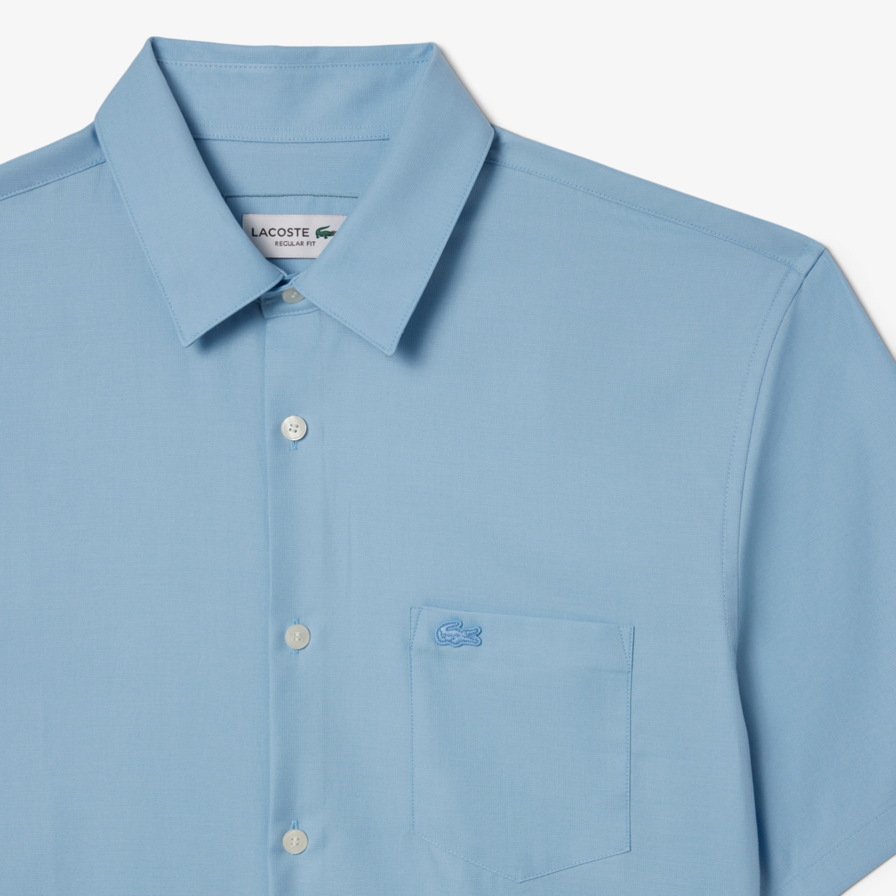 Men's Regular Fit Solid Cotton Shirt image number 5