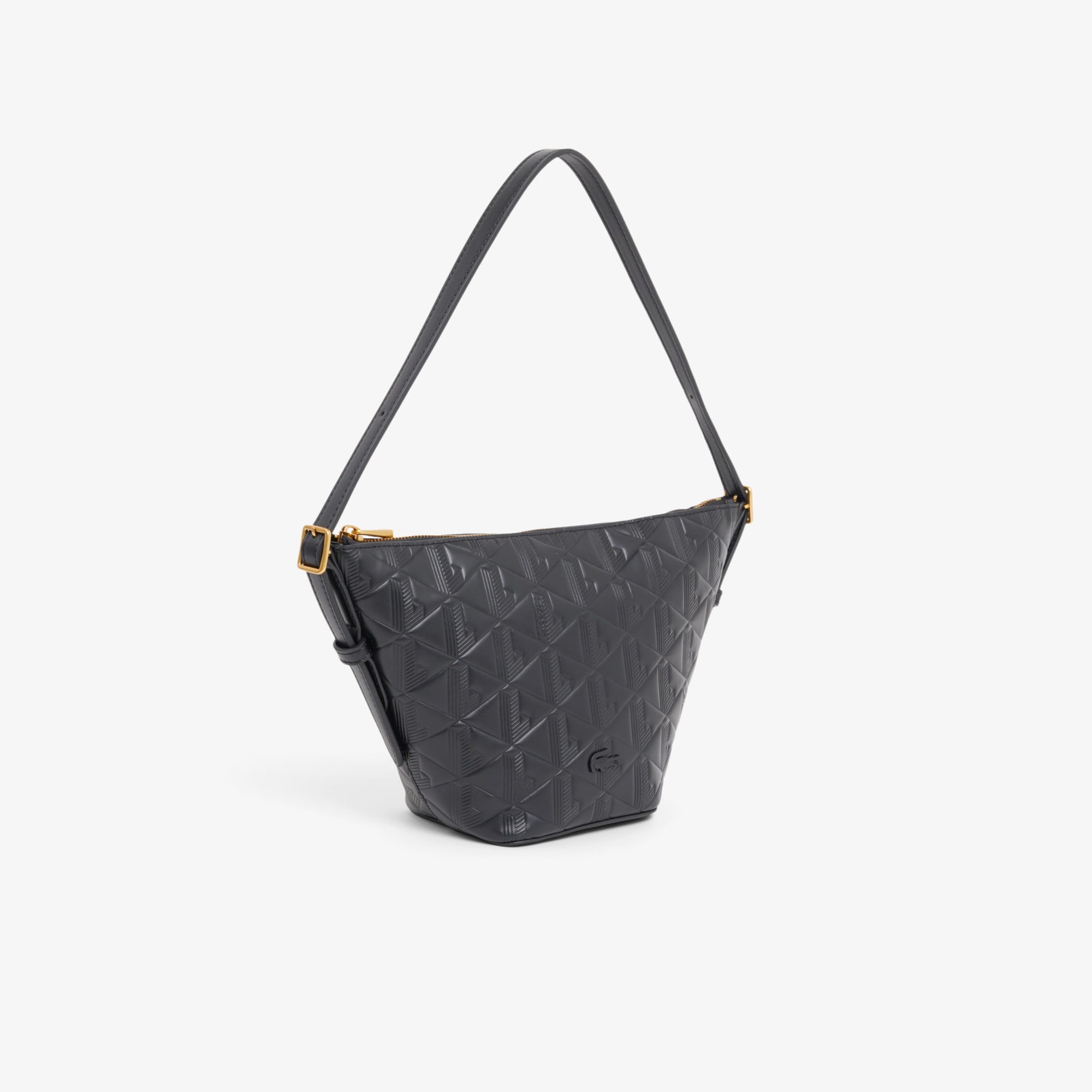 Small Maheki Embossed Leather Hobo Bag image number 2