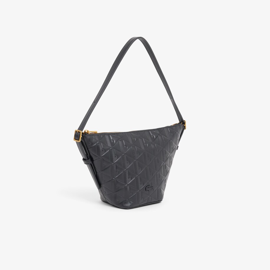 Small Maheki Embossed Leather Hobo Bag image number 2