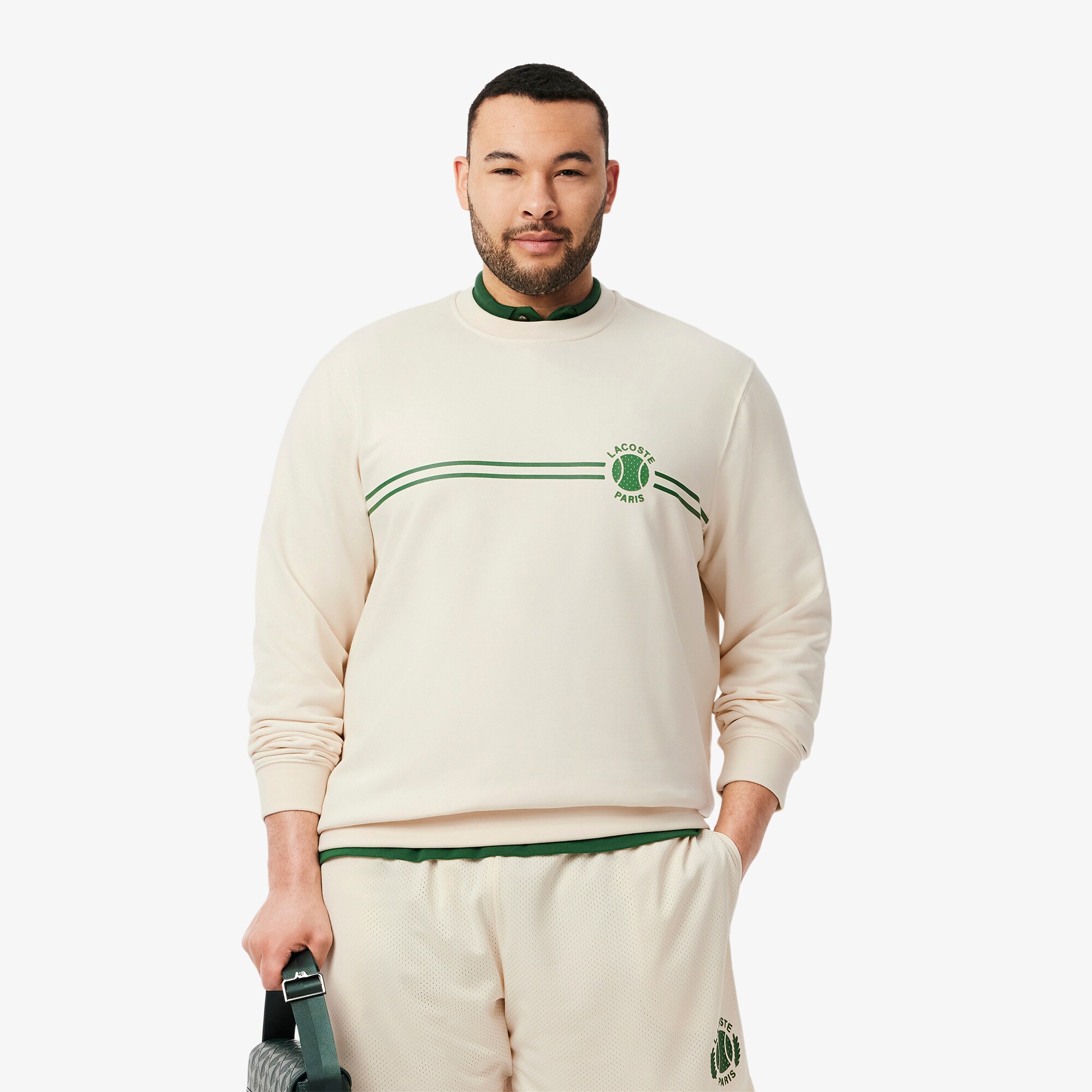 Tennis Print Fleece Sweatshirt image number 7