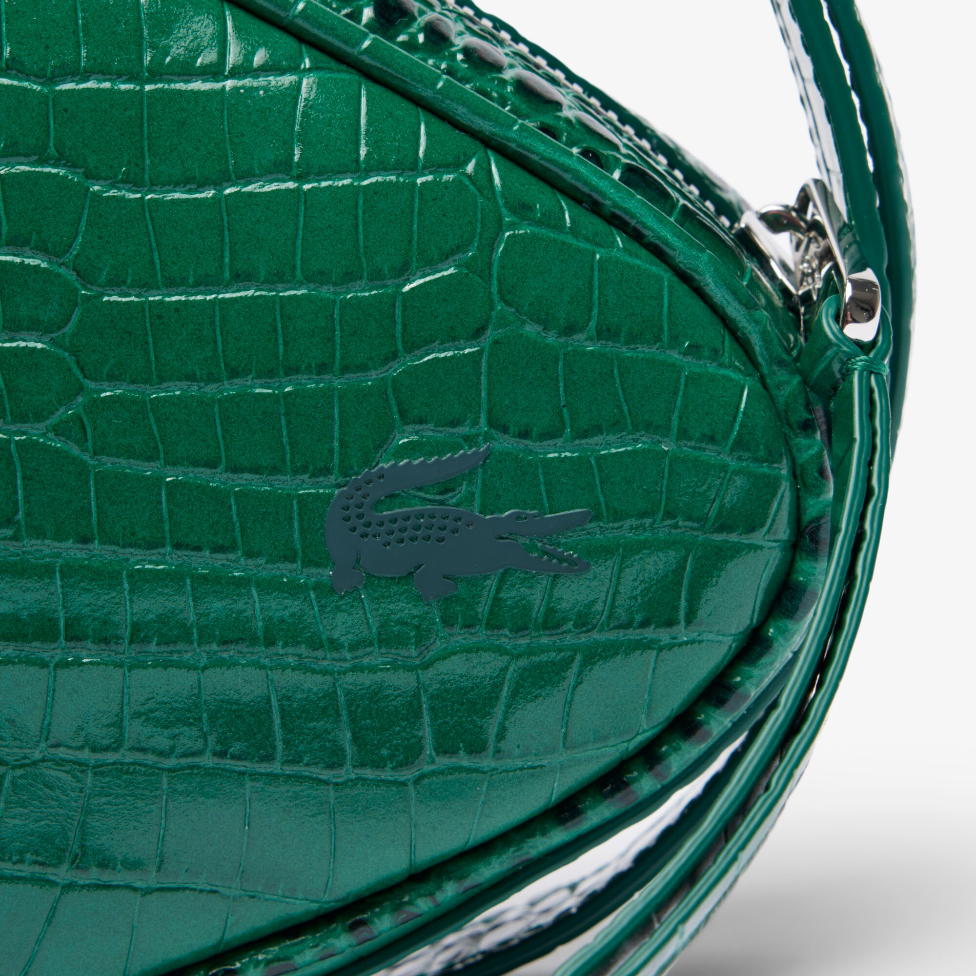 Runway Embossed Leather Hobo Racket Bag image number 4