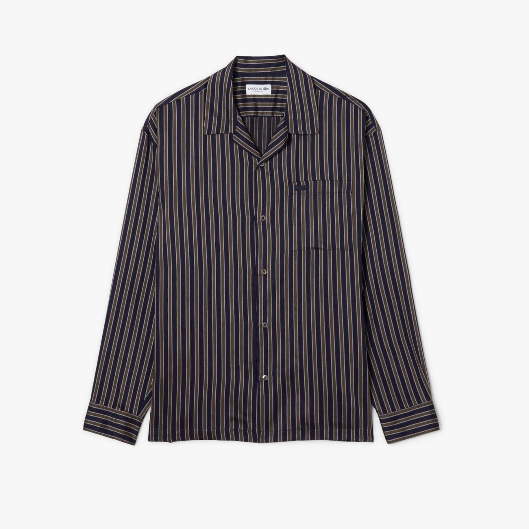 Relaxed Fit Striped Lyocell Shirt image number 3