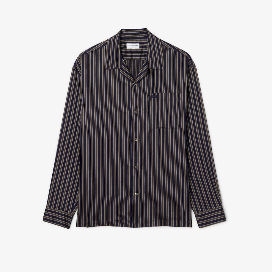 Relaxed Fit Striped Lyocell Shirt image number 3
