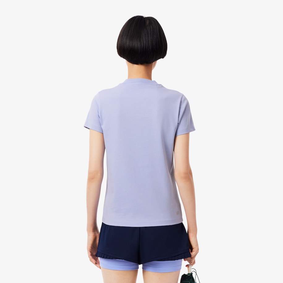 Women's Lacoste SPORT Organic Cotton Ultra-Dry Jersey T-Shirt image number 2