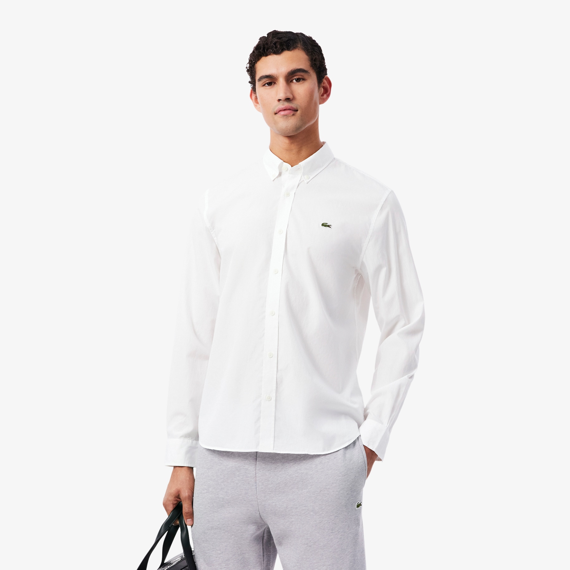 Regular Fit Stretch Poplin Shirt image number 0