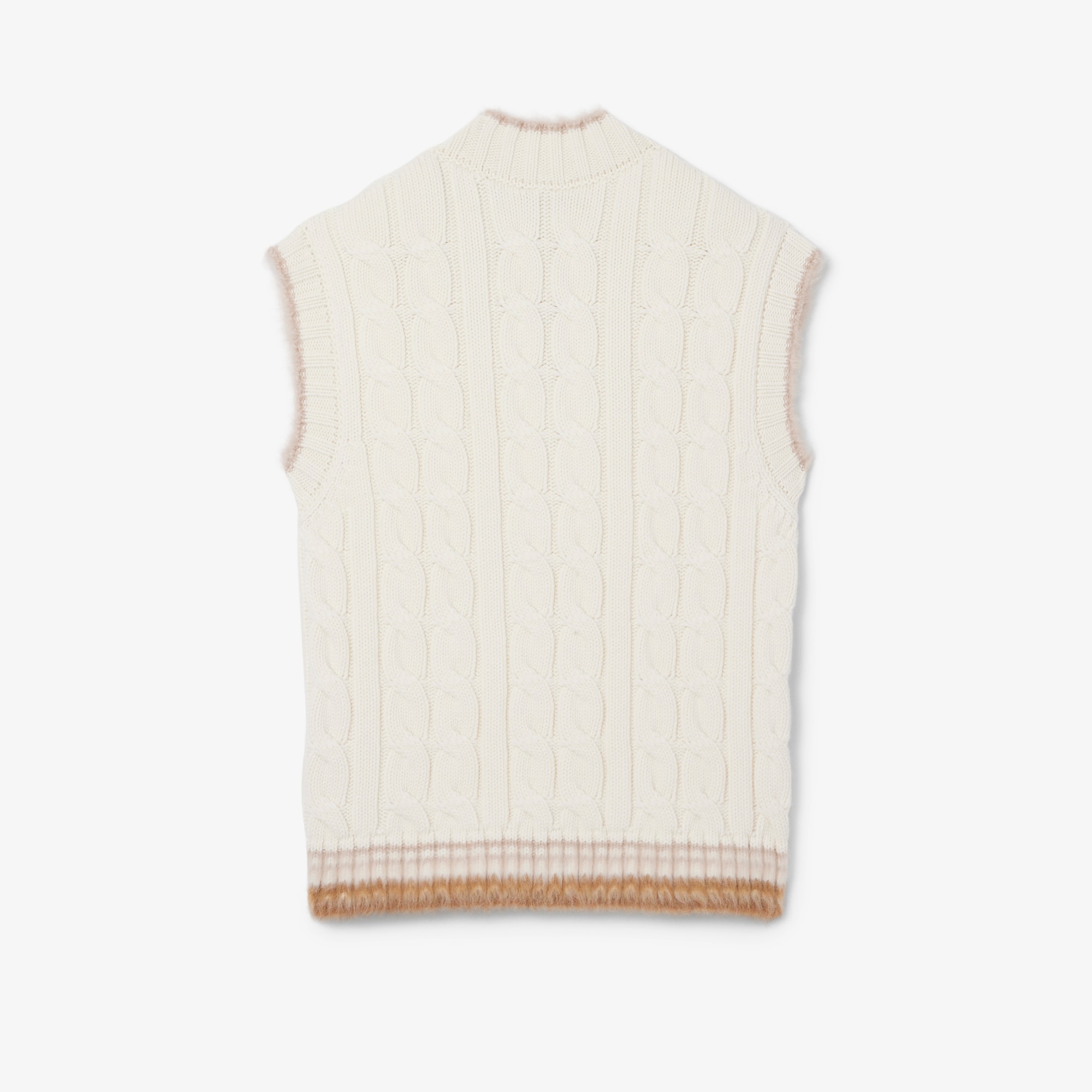 Runway Cable Knit Wool Sweater Vest image number 4