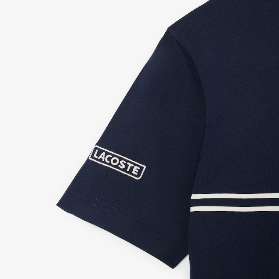 Printed Embroidered Cotton Jersey T-shirt image number 5