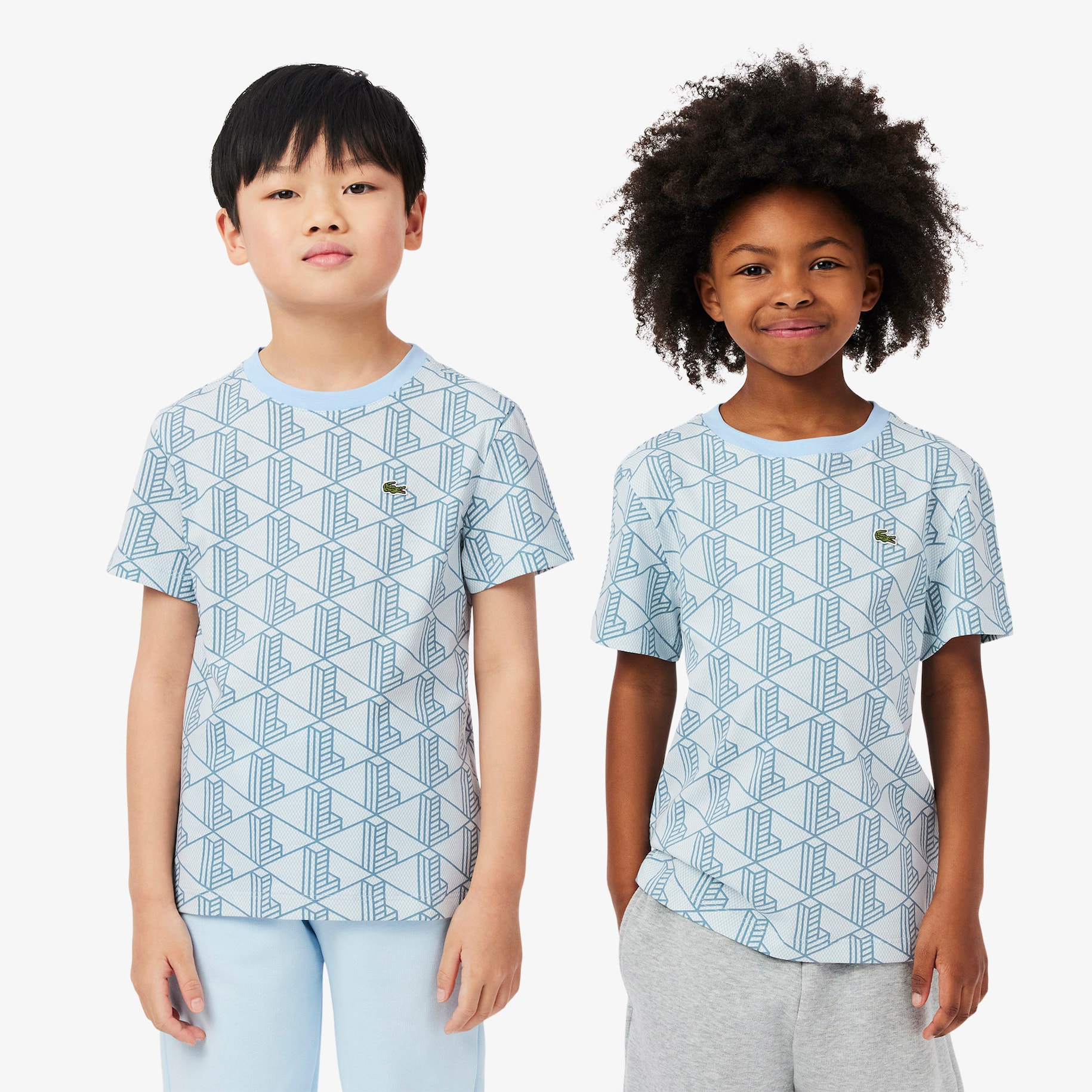 Monogram Print Cotton T-shirt image number 0