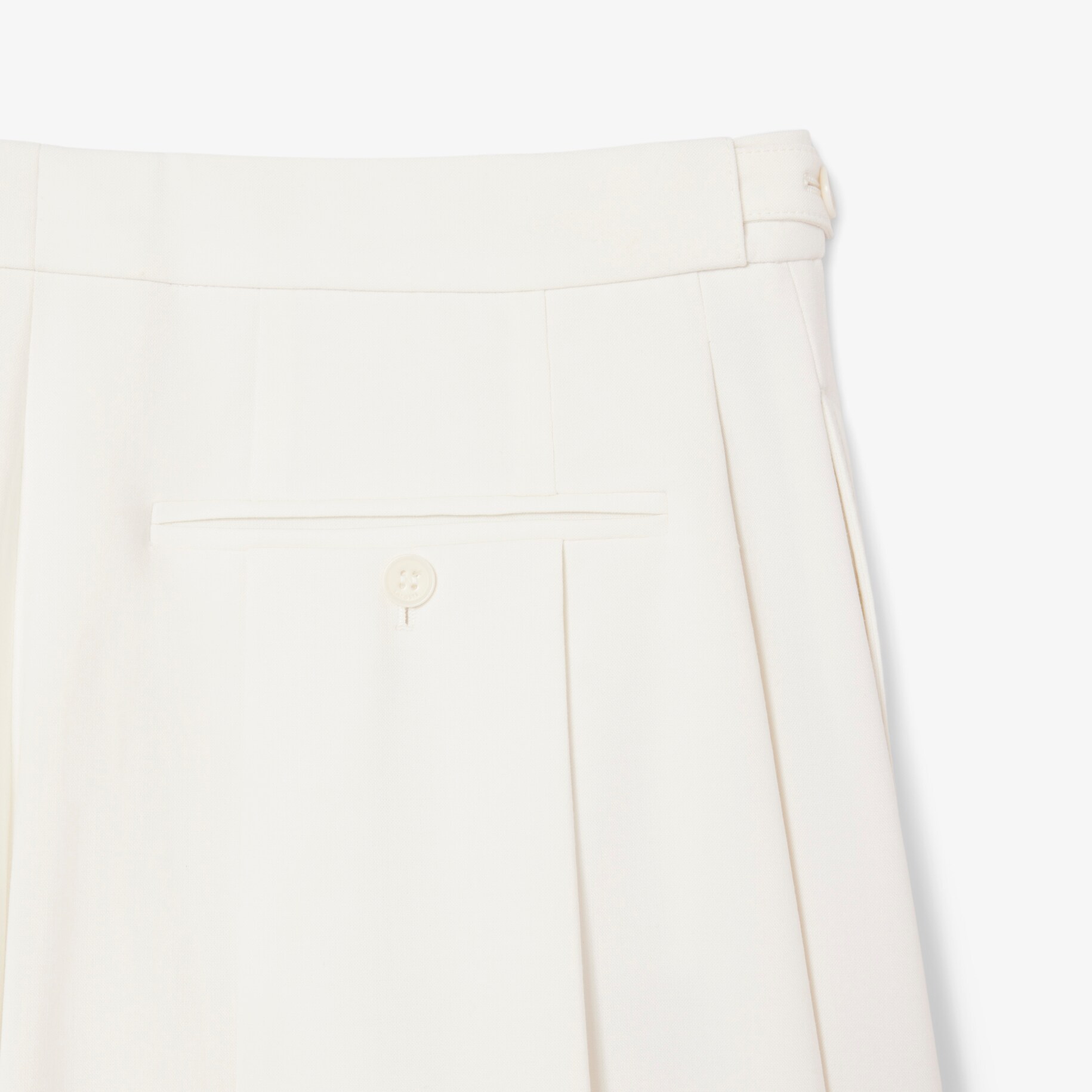 Runway Pleated Wool Bermuda Shorts image number 7