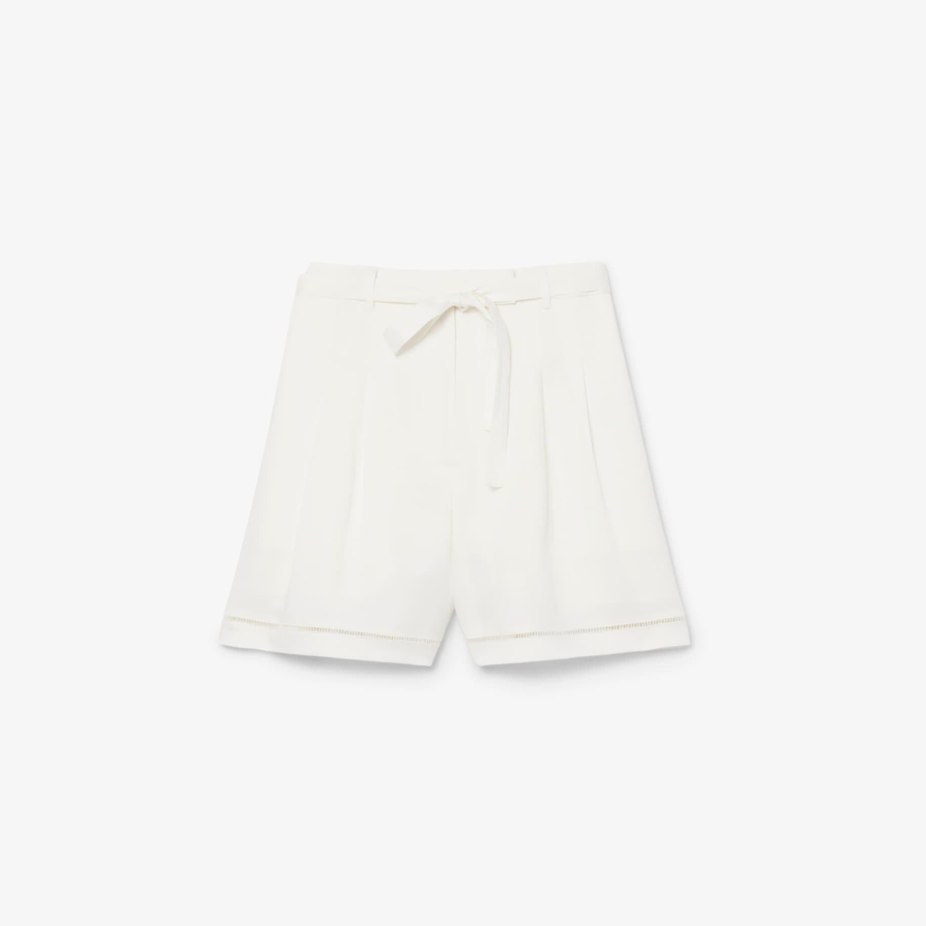 Oversized Fluid Linen Blend Bermuda Shorts image number 0