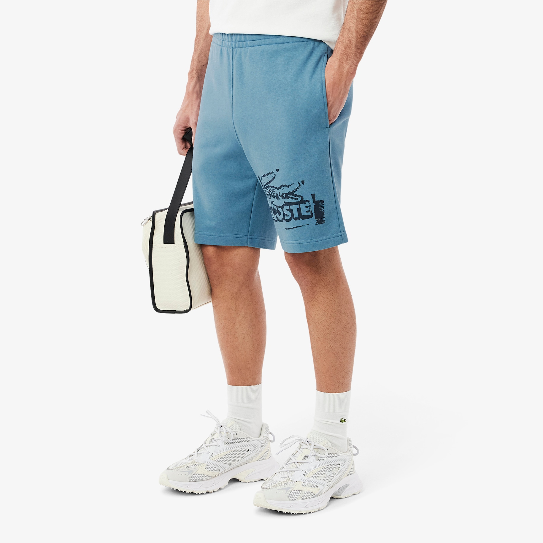 Graphic Cotton Fleece Shorts image number 1