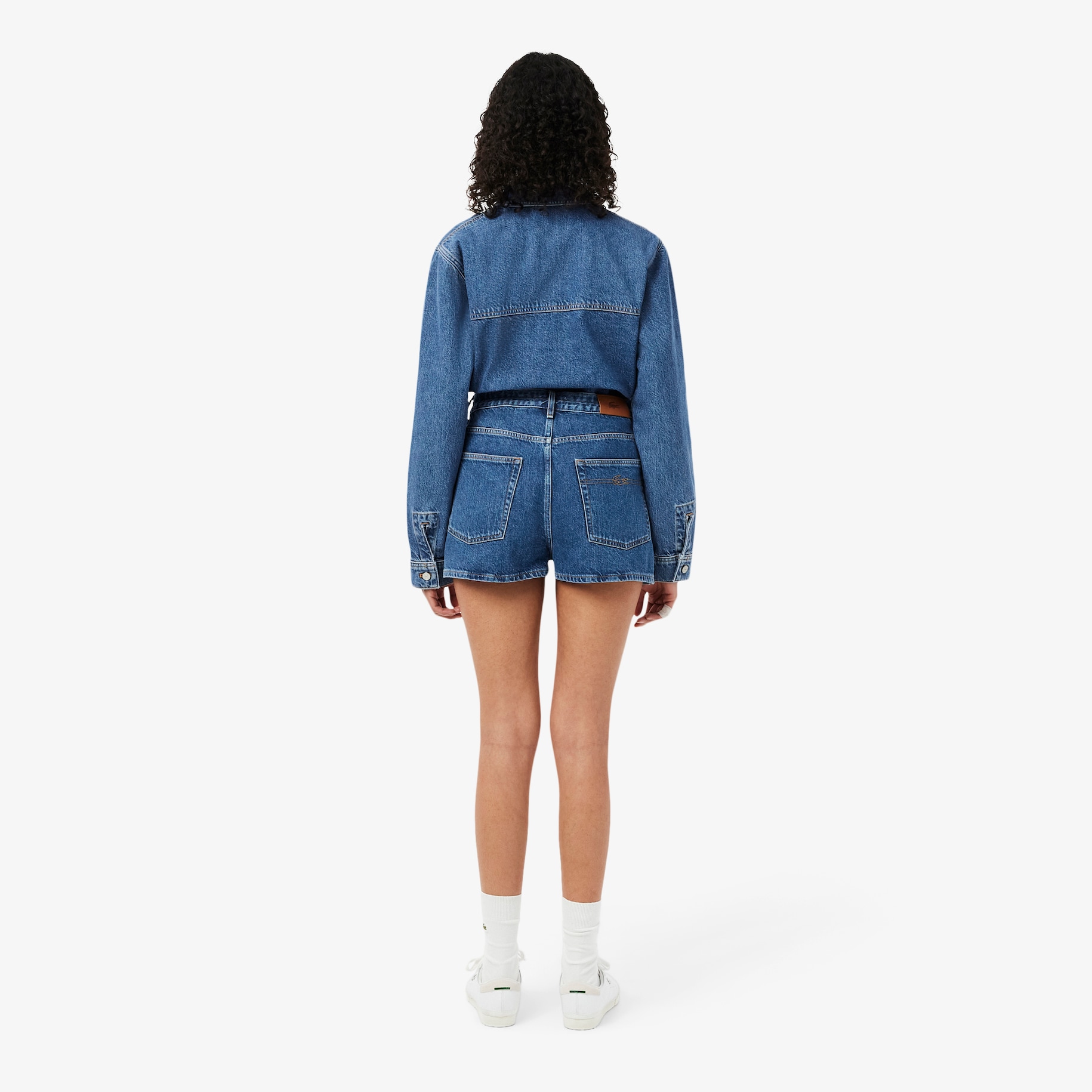 Cotton Denim Shorts image number 2