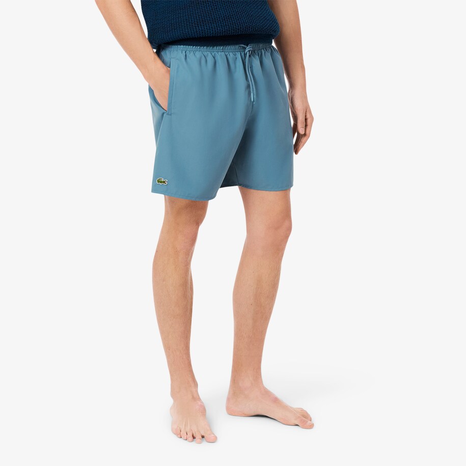 Mid Length Monochrome Swim Trunks image number 1