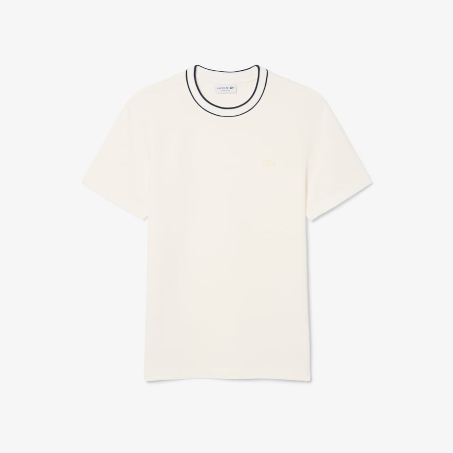 Stretch Piqu&eacute; Stripe Collar T-shirt image number 3