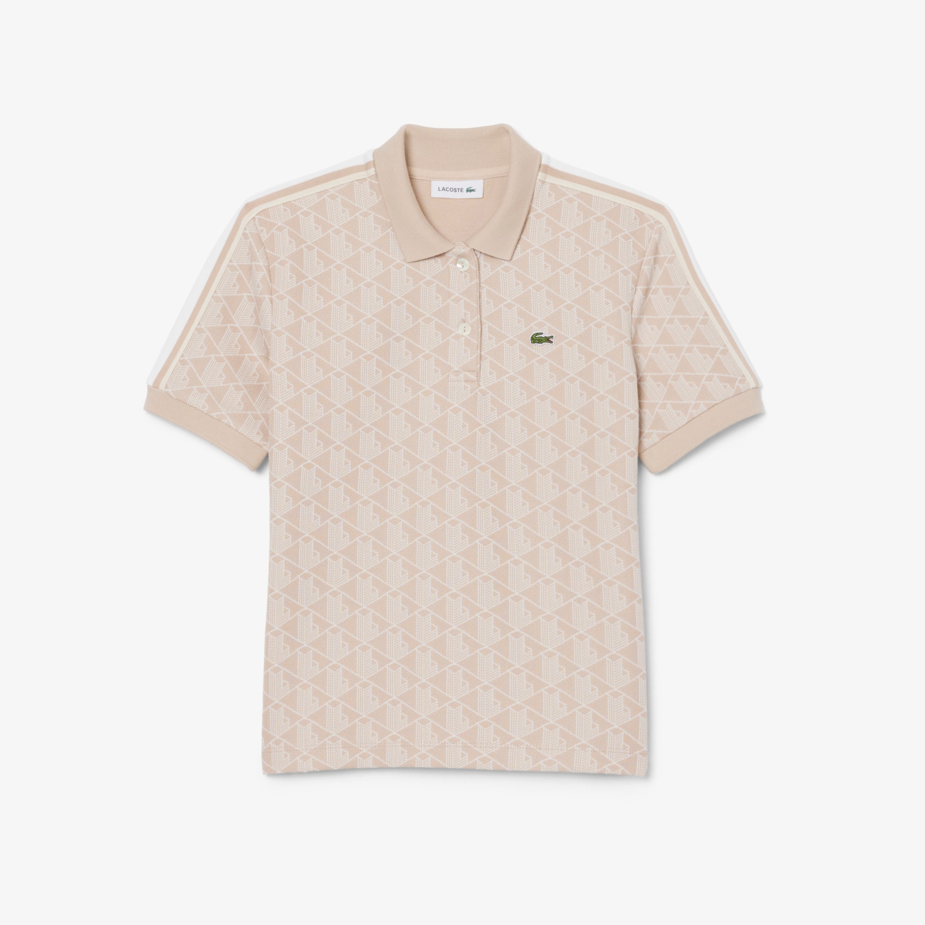 Slim Fit Monogram Jacquard Polo Shirt image number 3