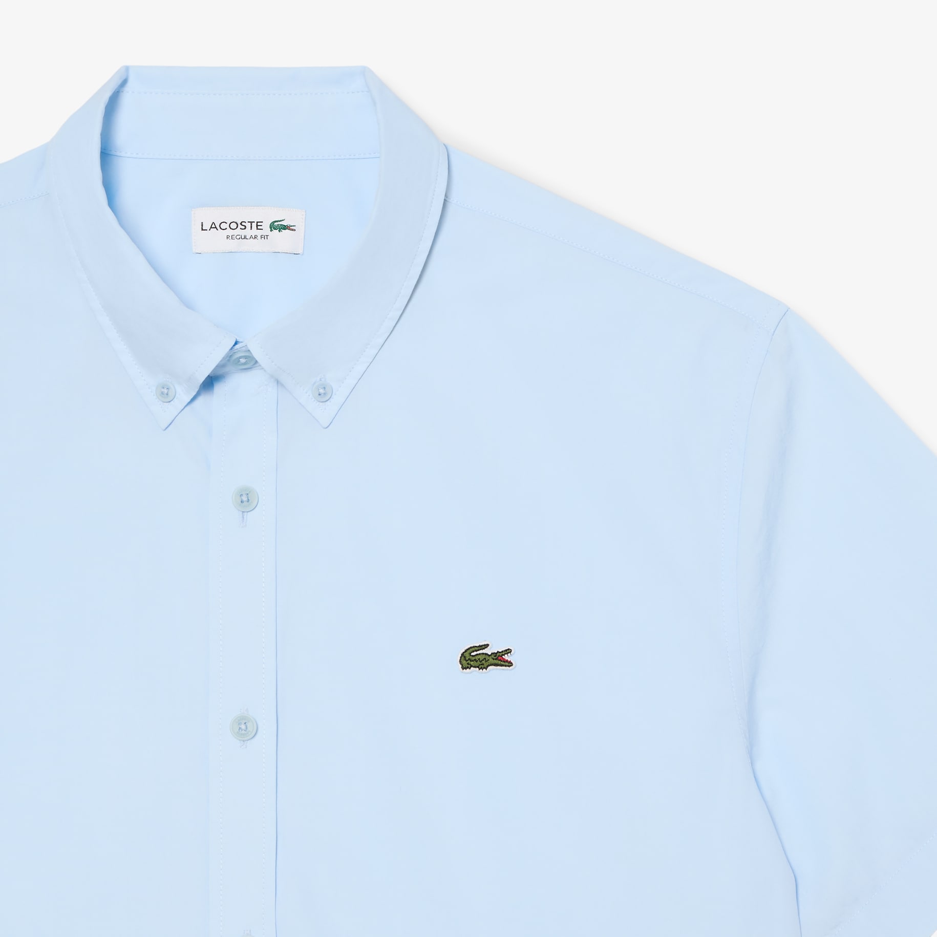 Regular Fit Short Sleeved Poplin Shirt image number 4