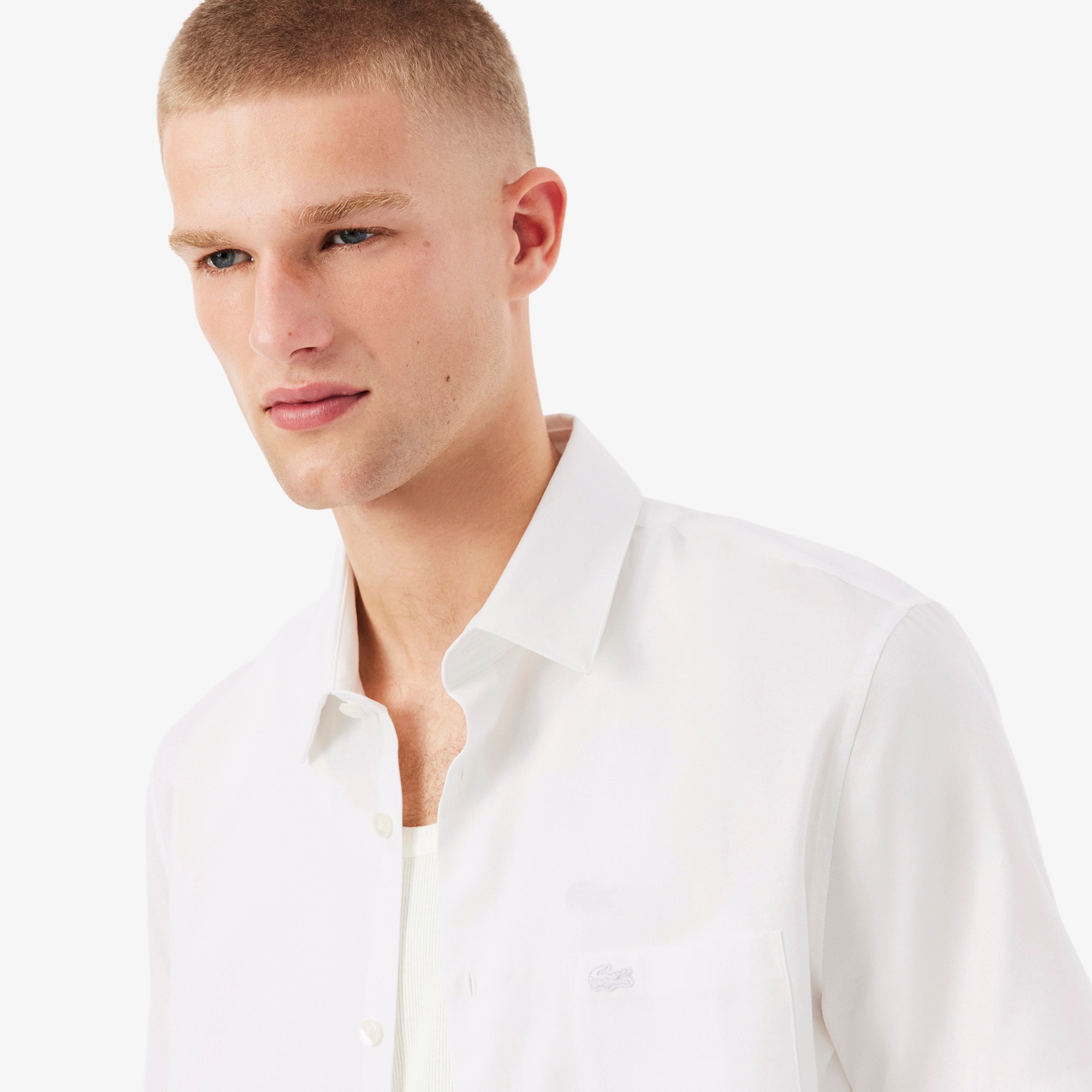 Men's Regular Fit Solid Cotton Shirt image number 1