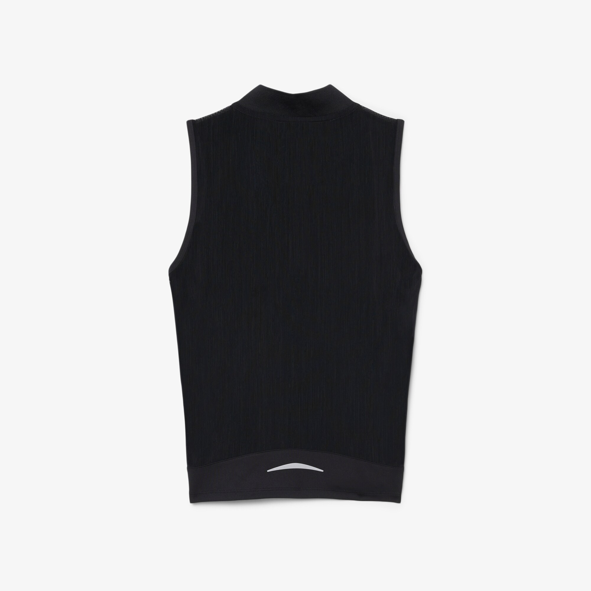 Sleeveless Stretch Dual Fabric Tennis Polo Shirt image number 5
