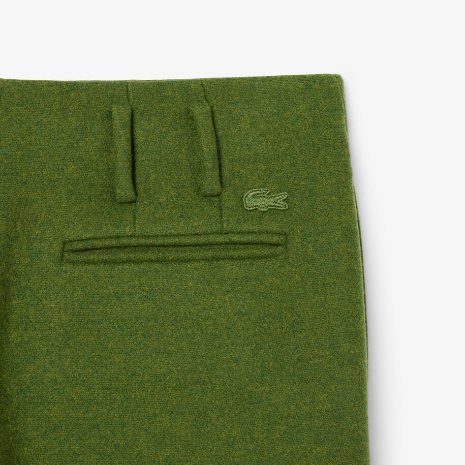 Runway Straight Fit Slub Wool Tailored Pants image number 6