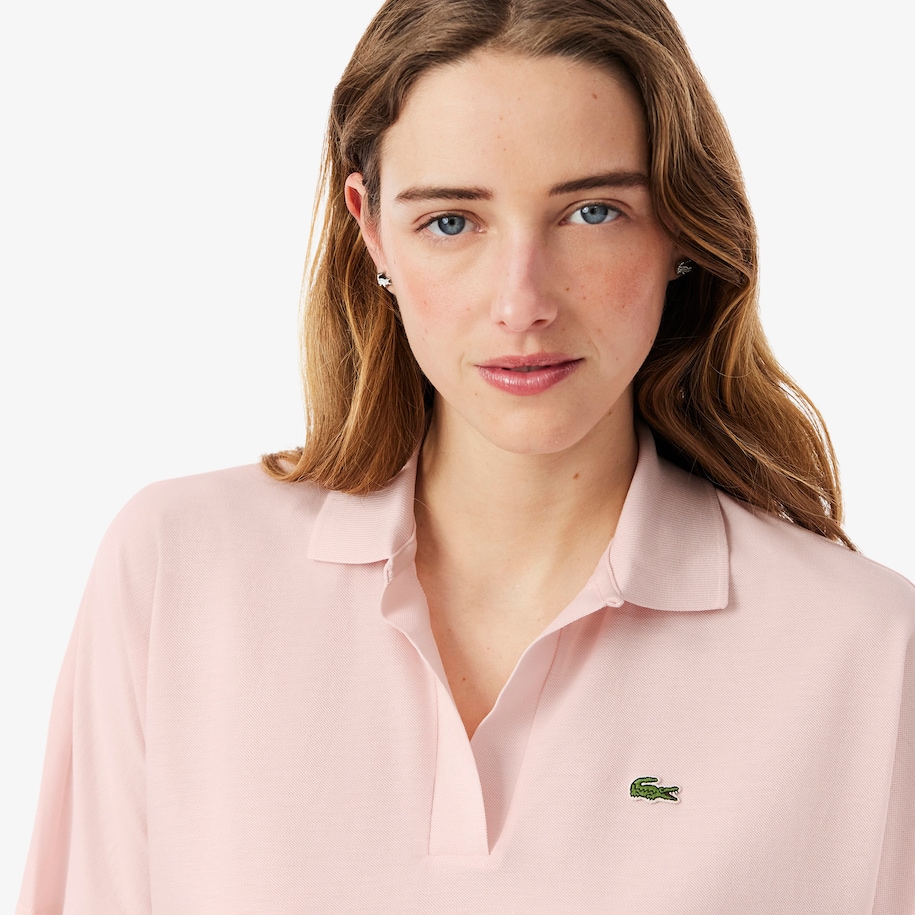 Relaxed Fit Fluid Piqu&eacute; Polo Shirt image number 1