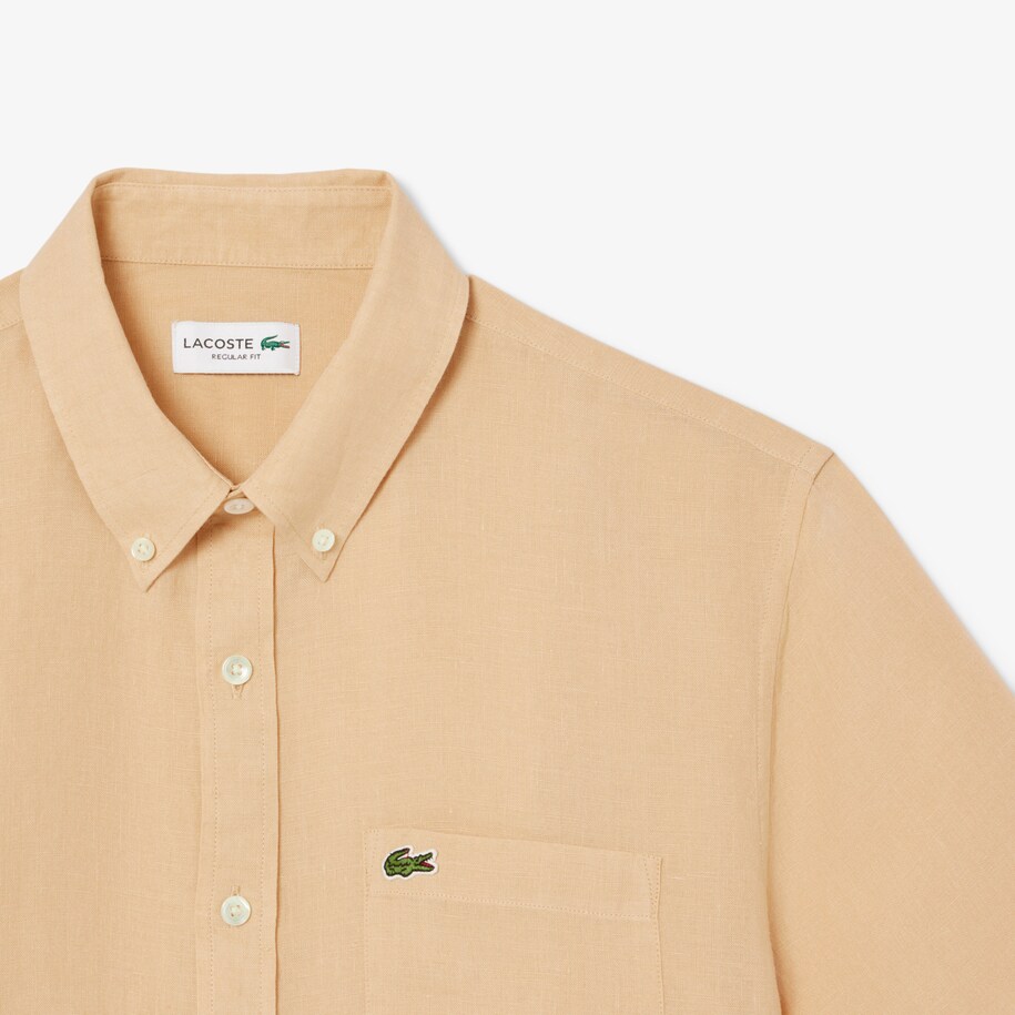 Short Sleeved Linen Shirt image number 4