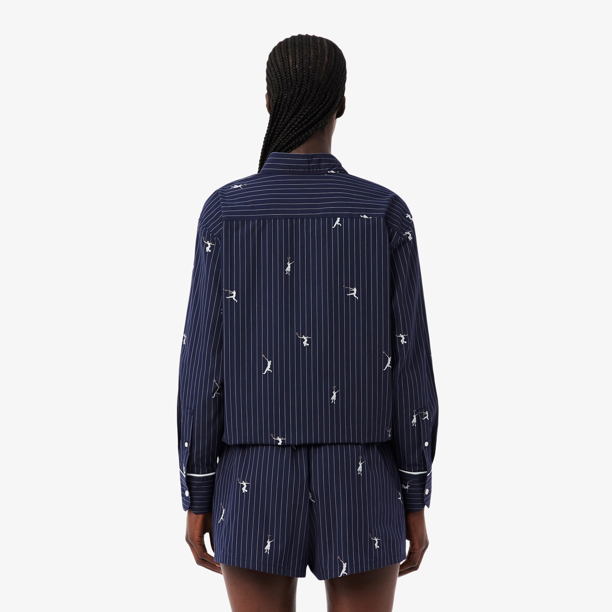 Oversized Shirt with Jacquard Motifs image number 2