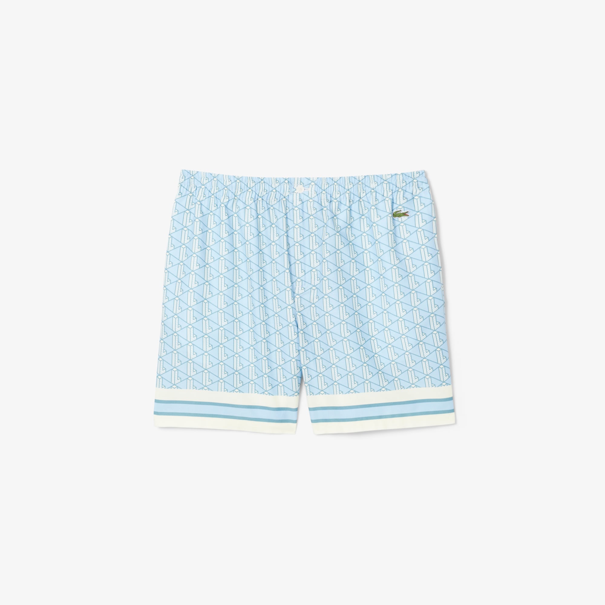 Lightweight Monogram Print Shorts image number 3