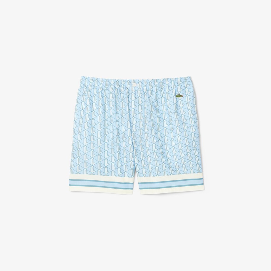 Lightweight Monogram Print Shorts image number 3