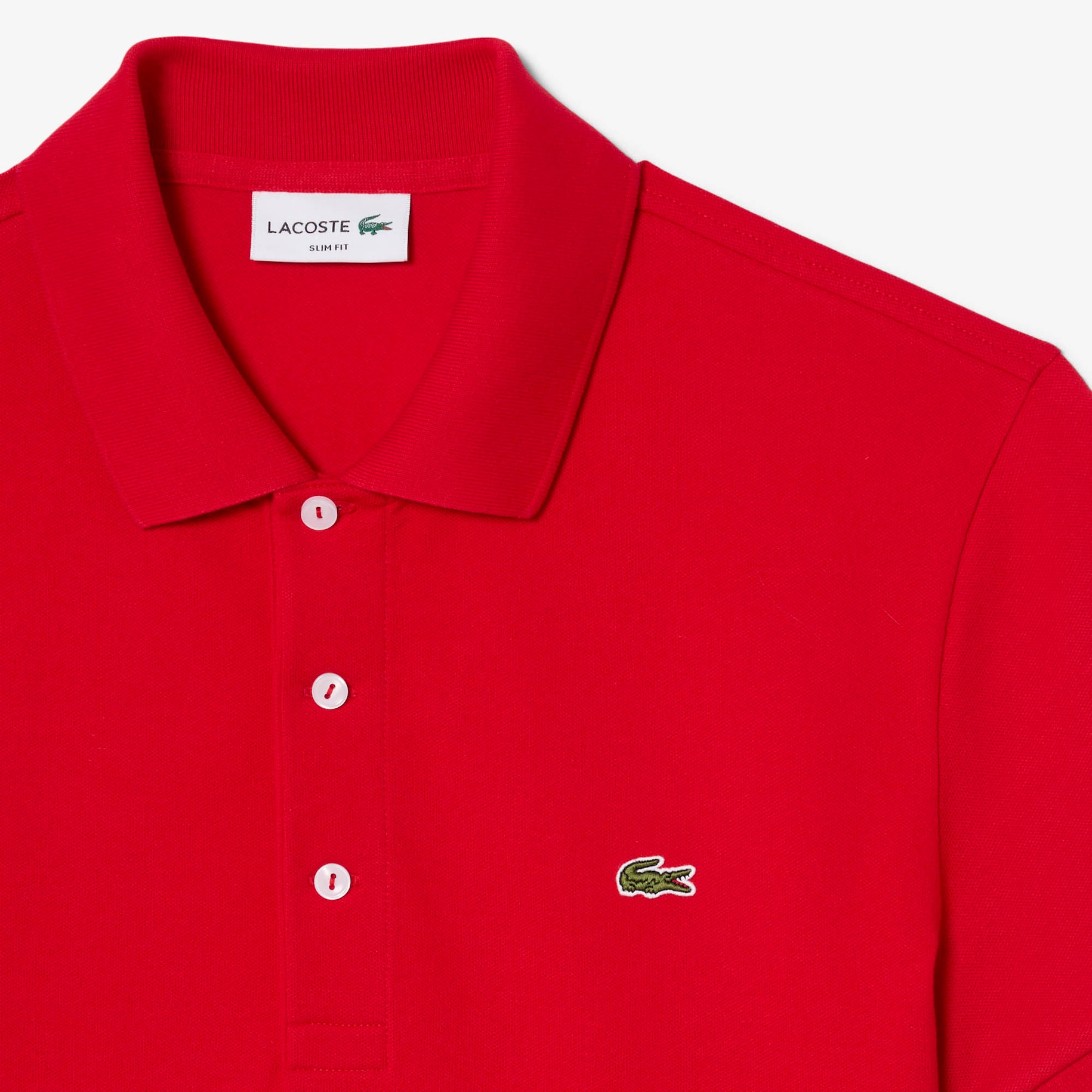 Slim Fit Stretch Piqu&eacute; Polo Shirt image number 1
