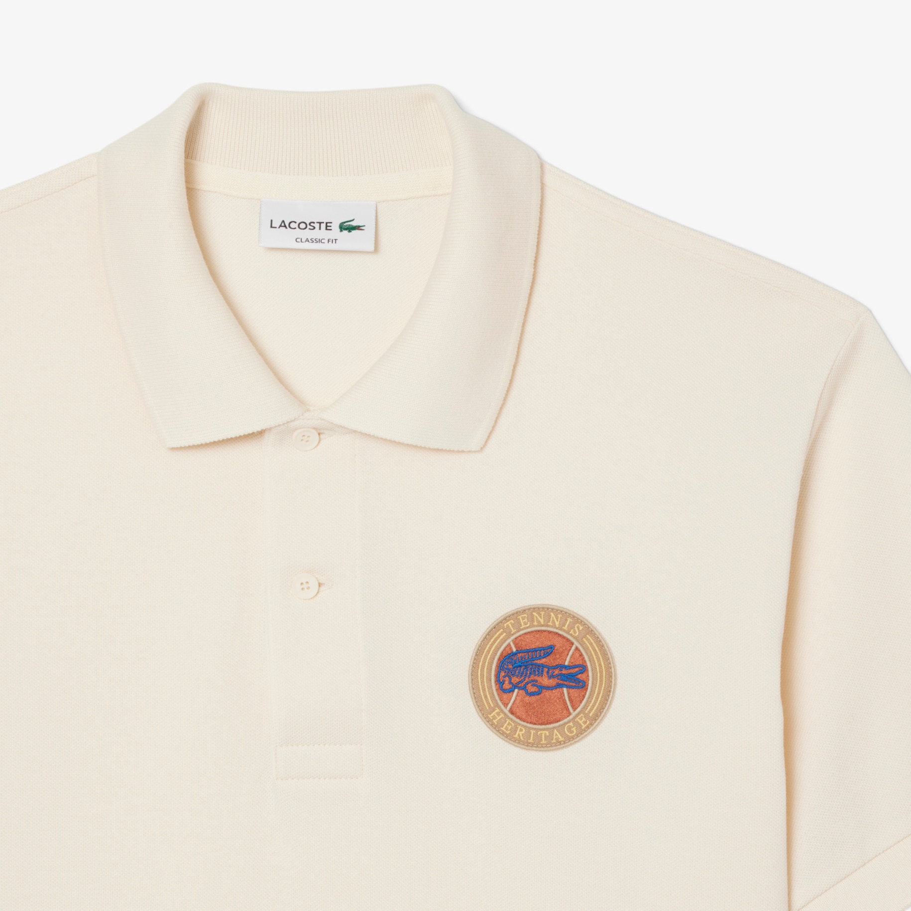 Classic Fit Petit Piqué Badge Polo Shirt image number 4
