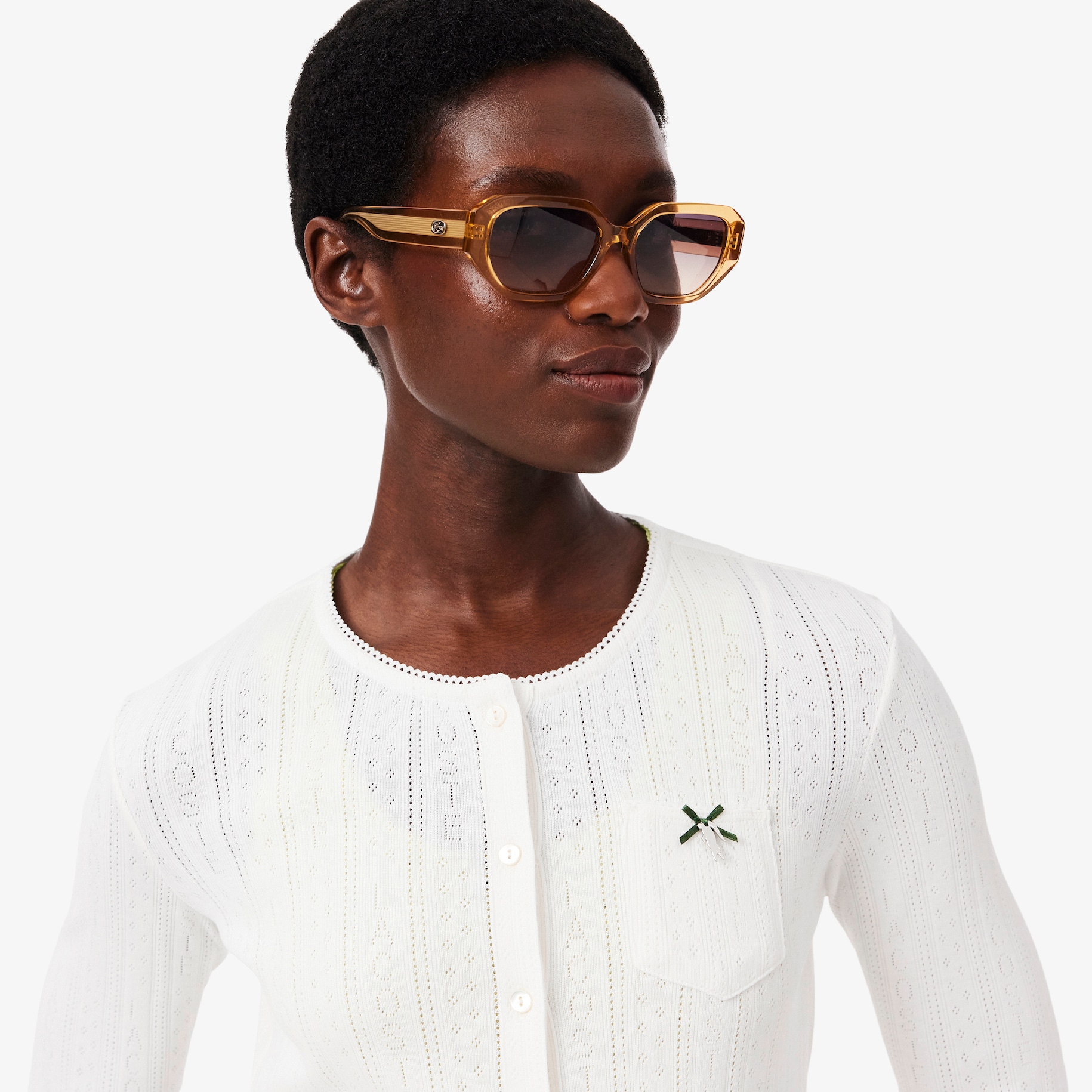 Slim Fit Pointelle Cardigan image number 1