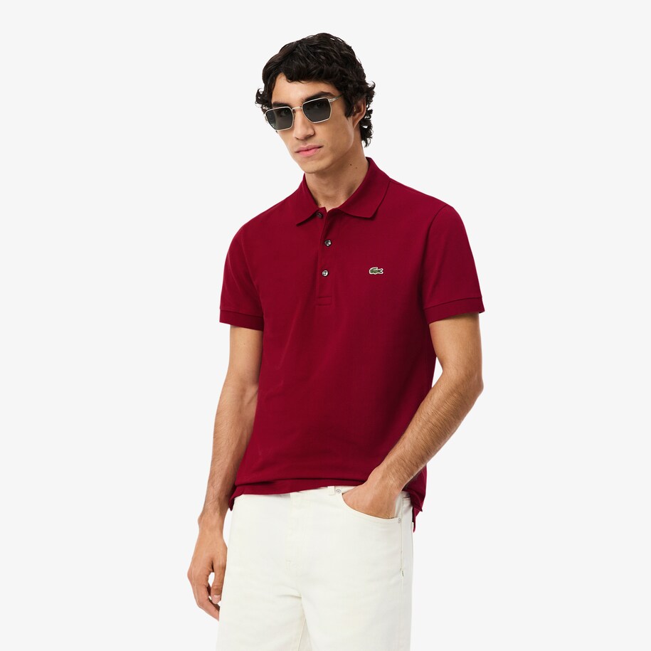 Slim Fit Stretch Piqué Polo Shirt image number 0