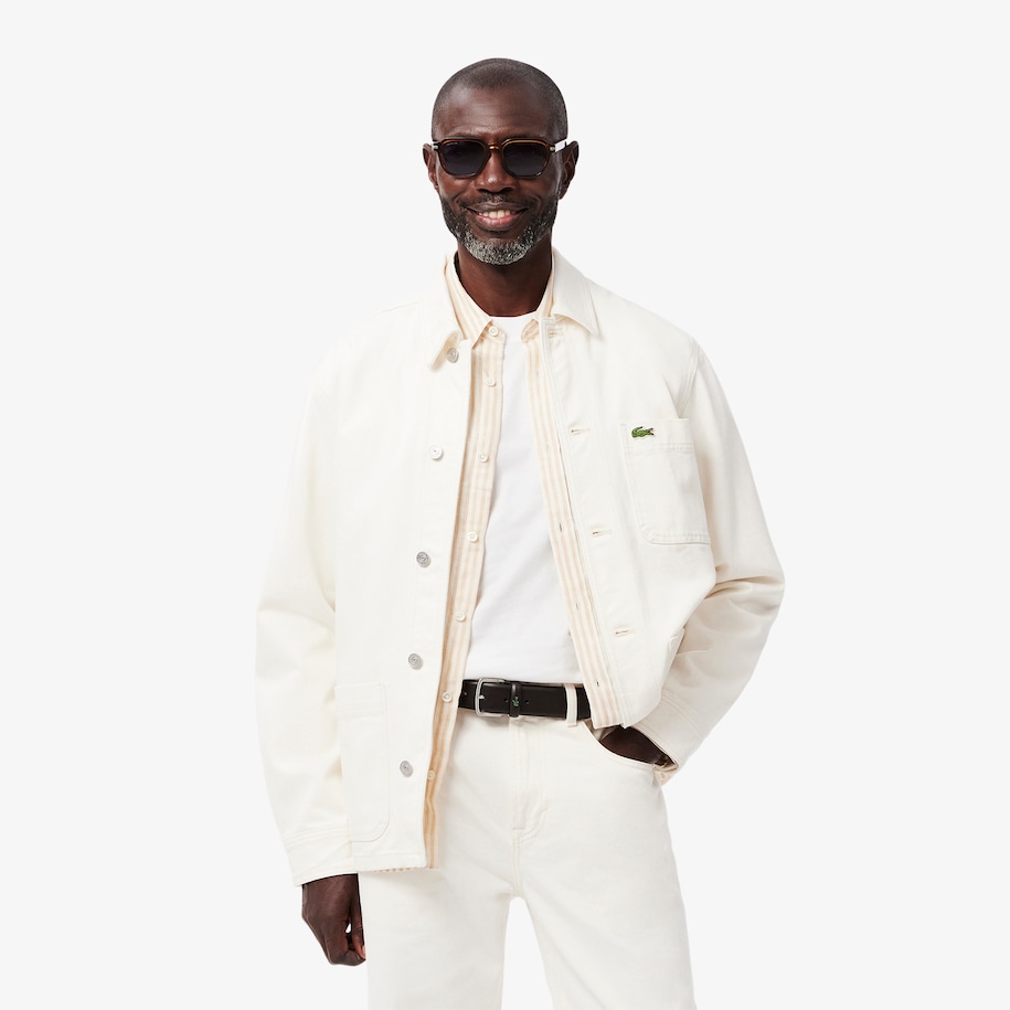 Smooth Leather Crocodile Accent Belt image number 3