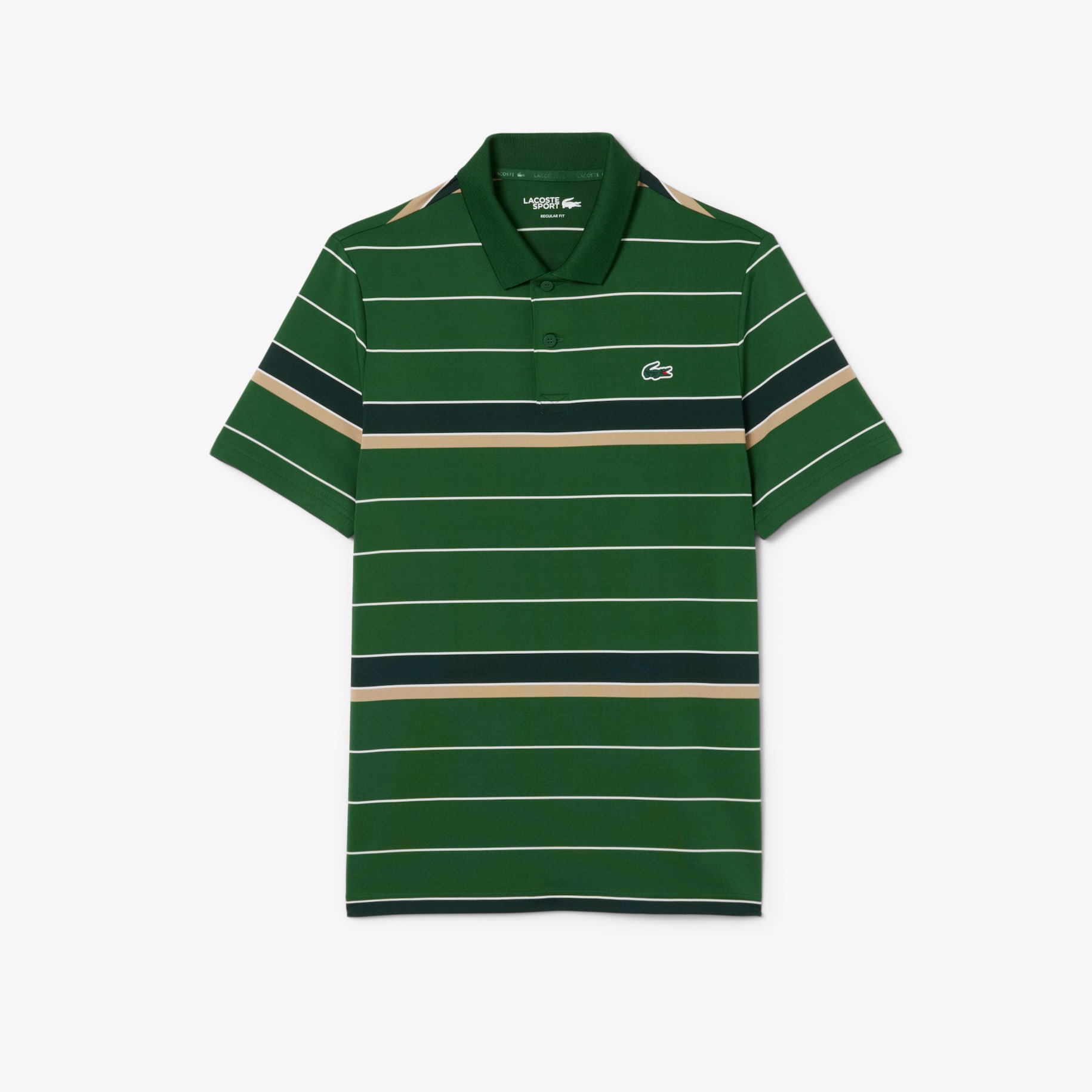 Striped Ultra Dry Stretch Golf Polo Shirt image number 3
