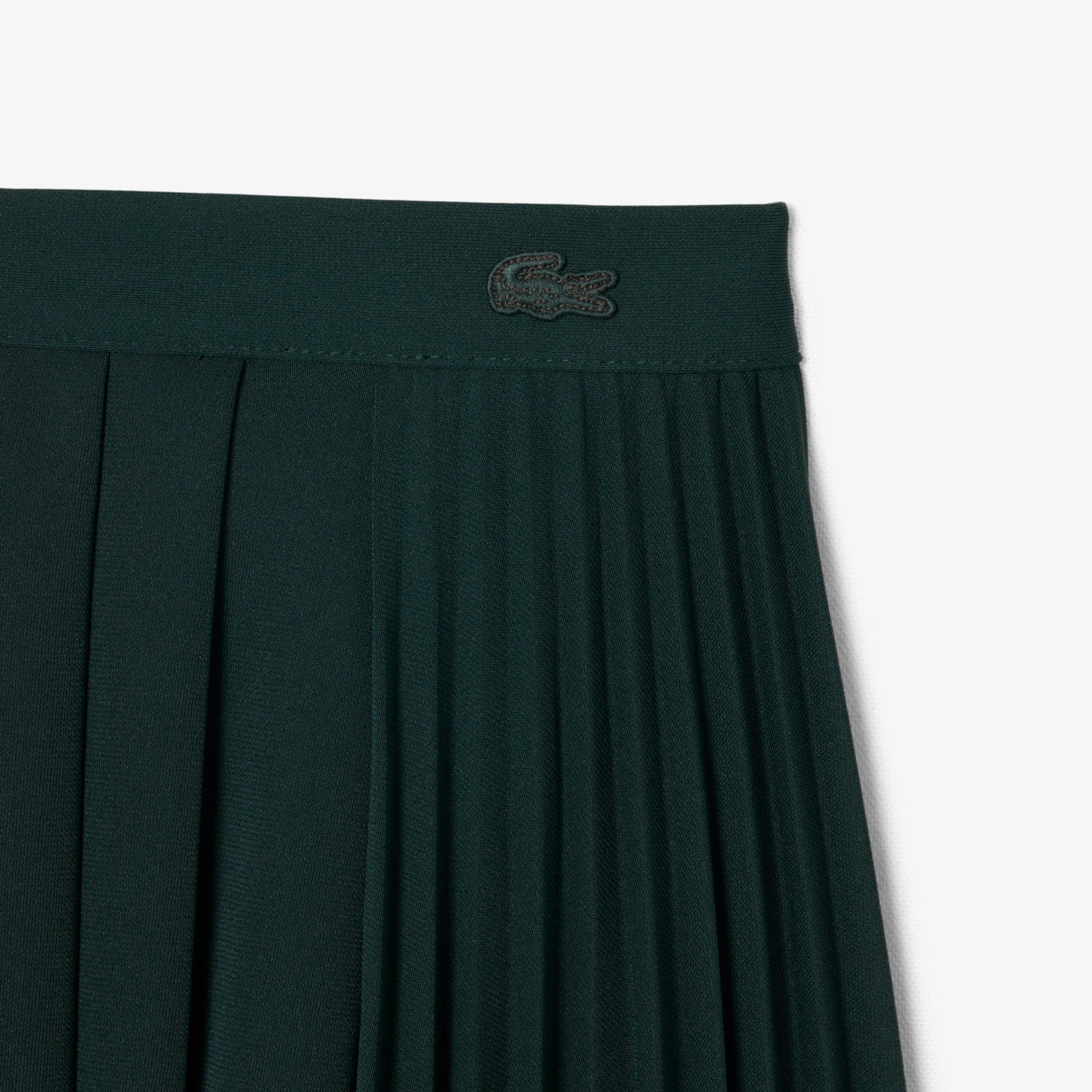 Long Asymmetric Pleated Jersey Skirt image number 4