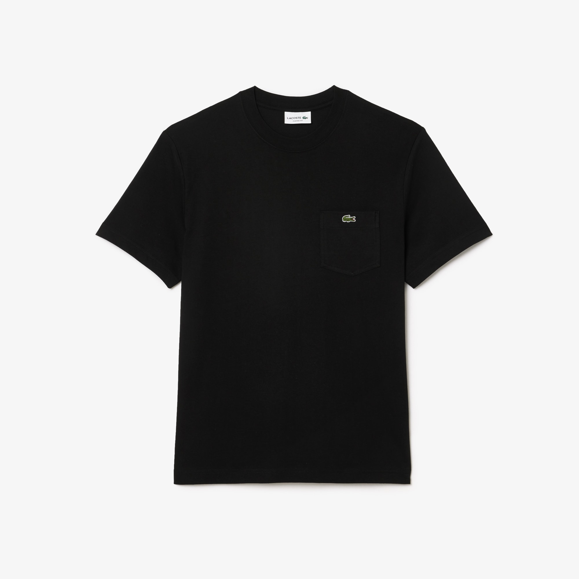 Cotton T-shirt with Breast Pocket image number 3