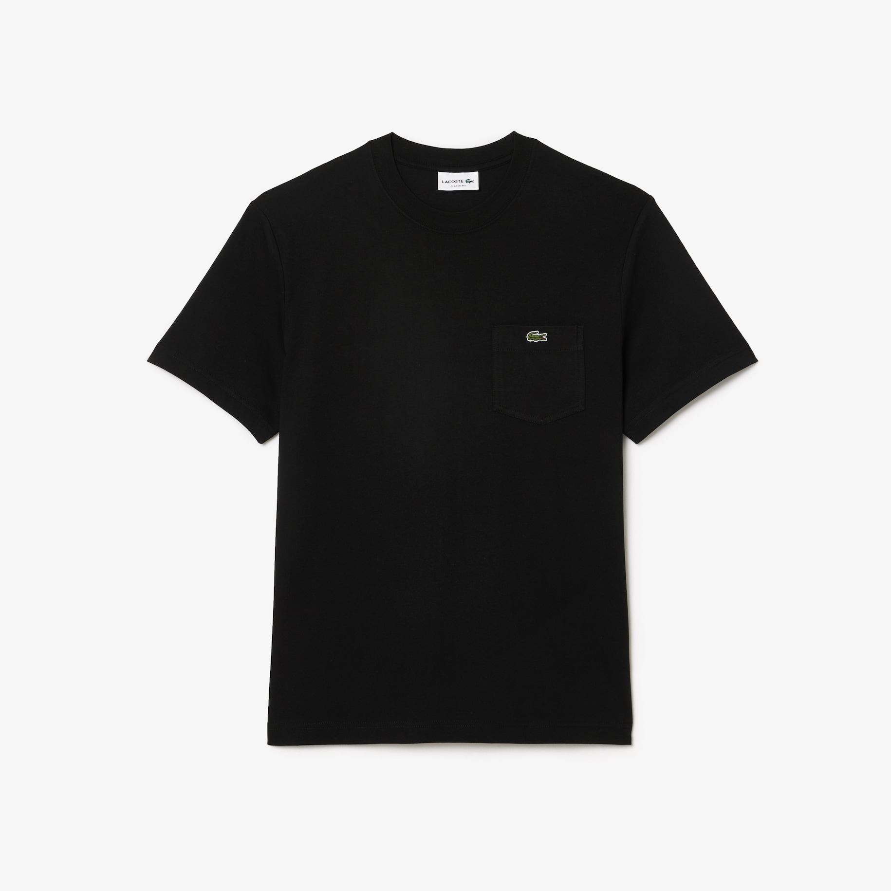 Cotton T-shirt with Breast Pocket image number 3