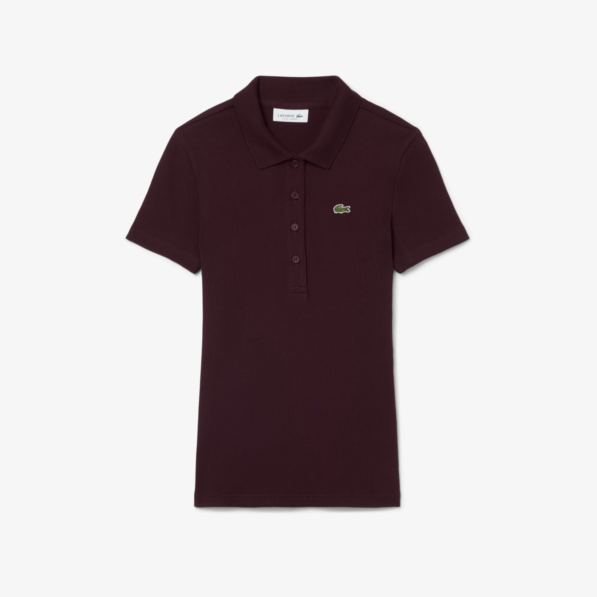 L.12.D Slim Fit Ribbed Cotton Polo Shirt image number 3