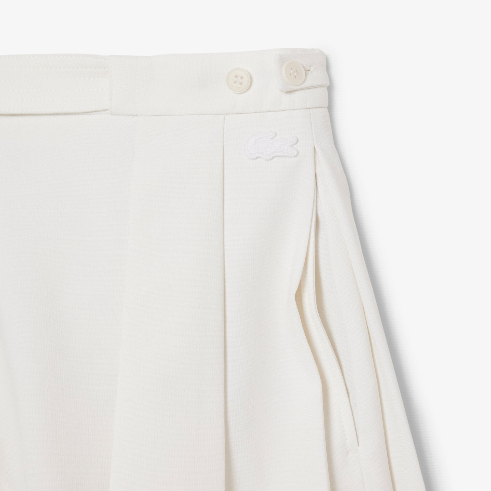 Runway Pleated Wool Bermuda Shorts image number 5