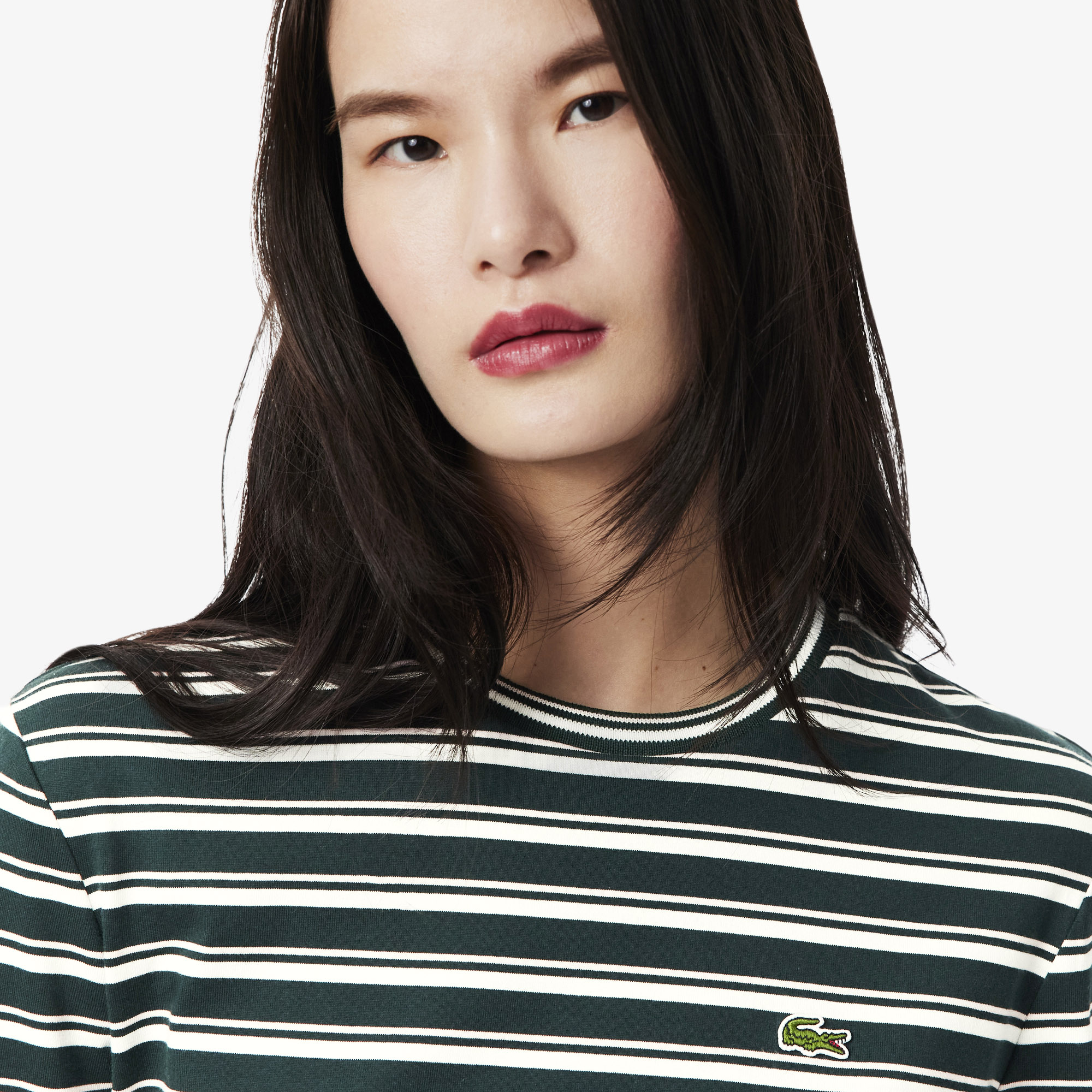 Long Sleeved Striped Jersey T-shirt image number 1