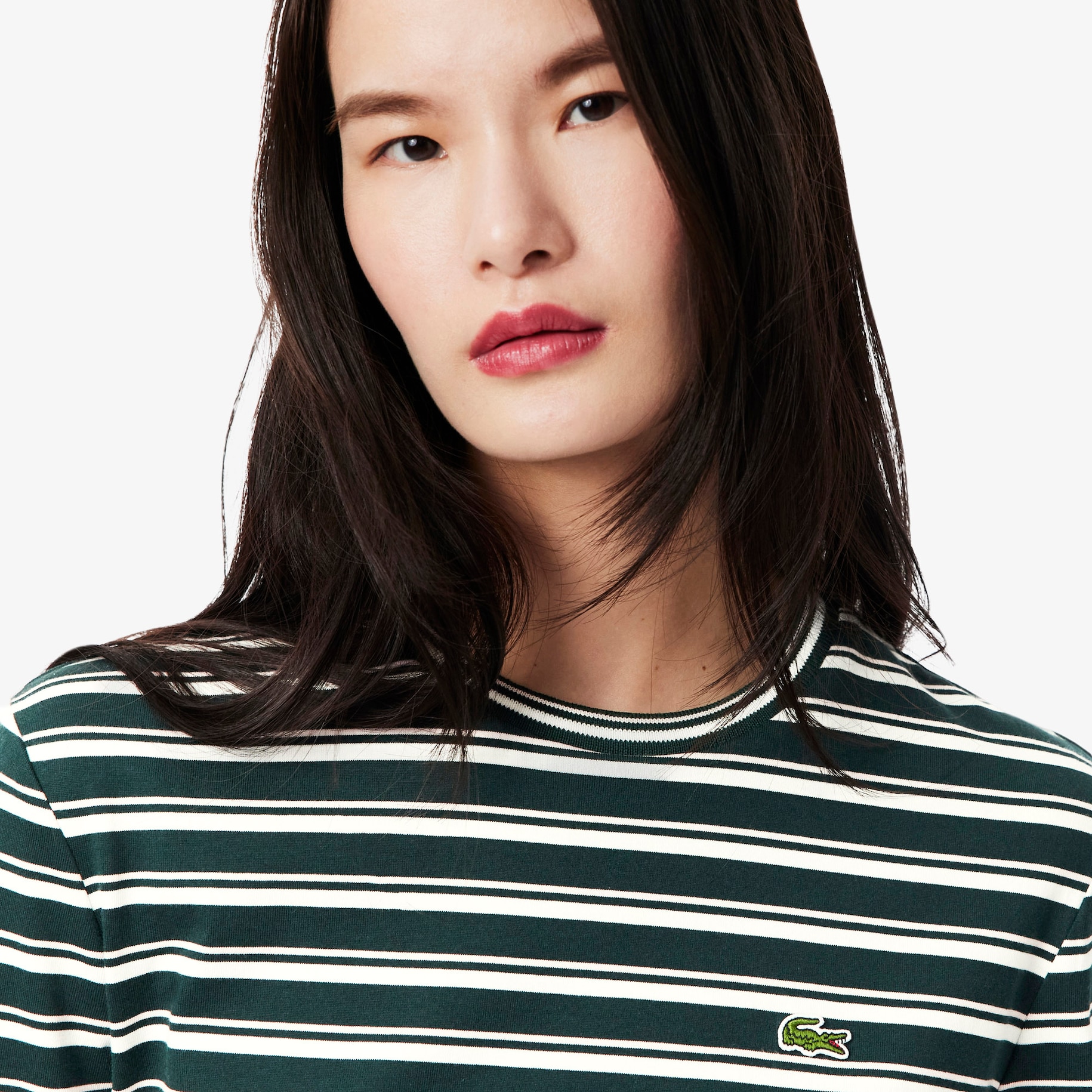 Long Sleeved Striped Jersey T-shirt image number 1