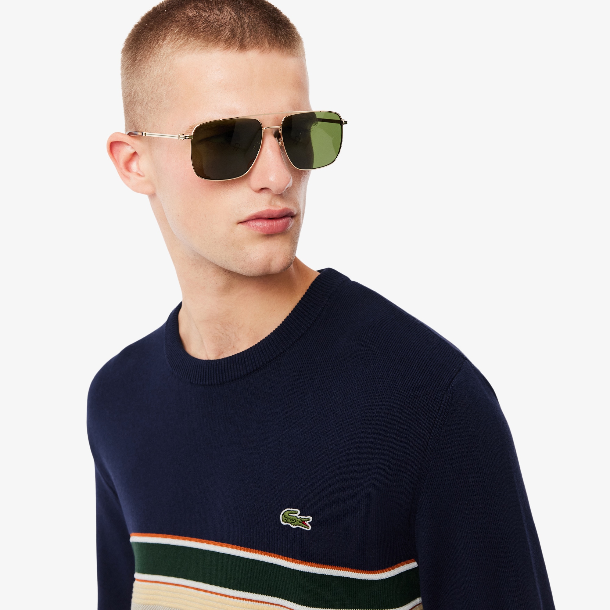 French Made Striped Sweater image number 1