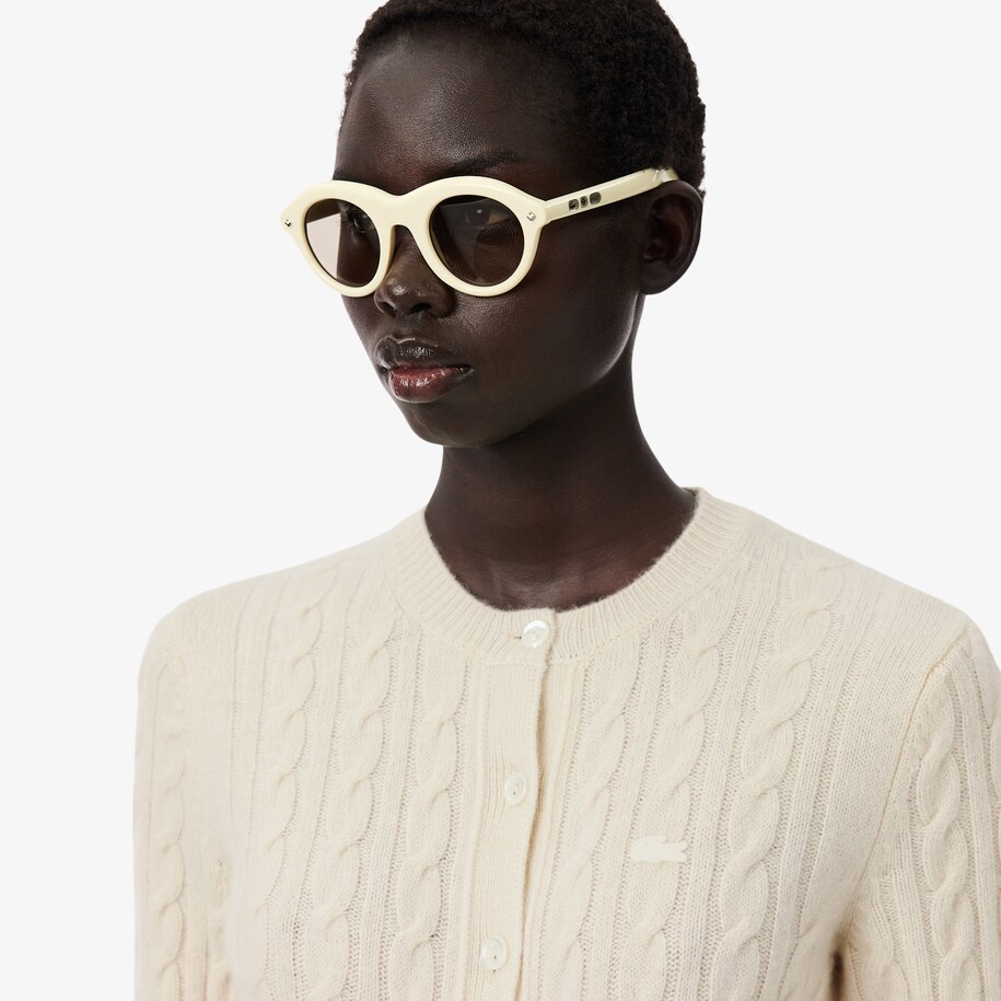 Runway Cashmere Cable Knit Cardigan image number 1