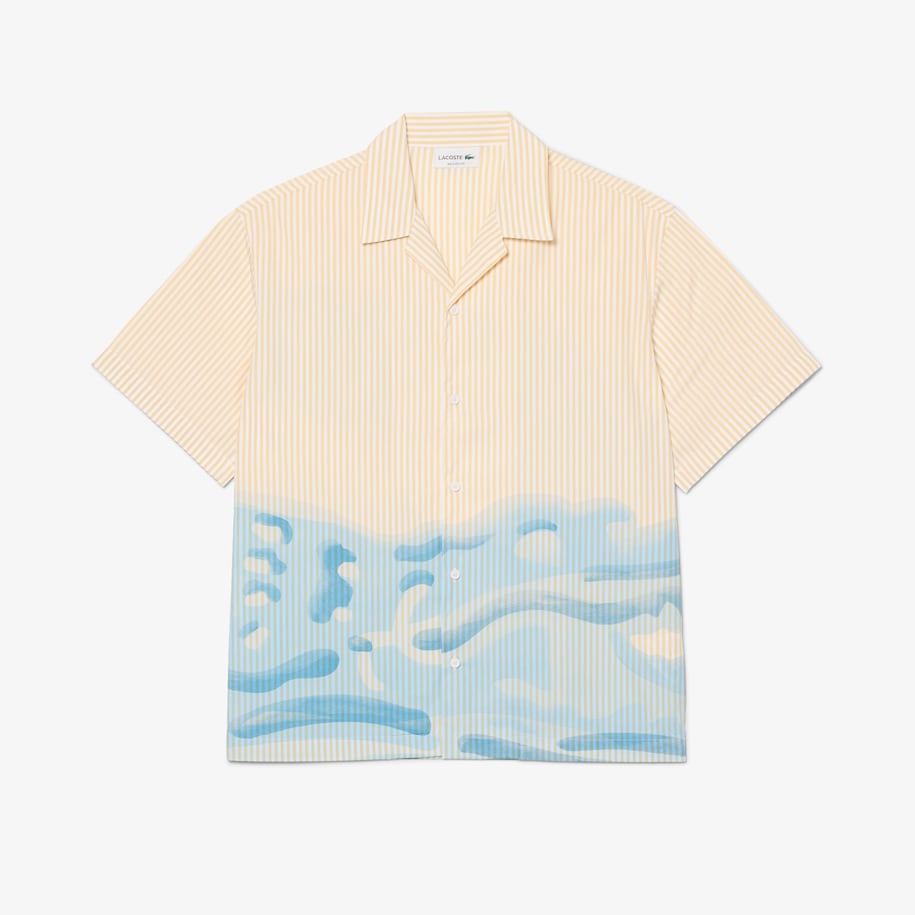 Relaxed Fit Striped Crocodile Shirt image number 3